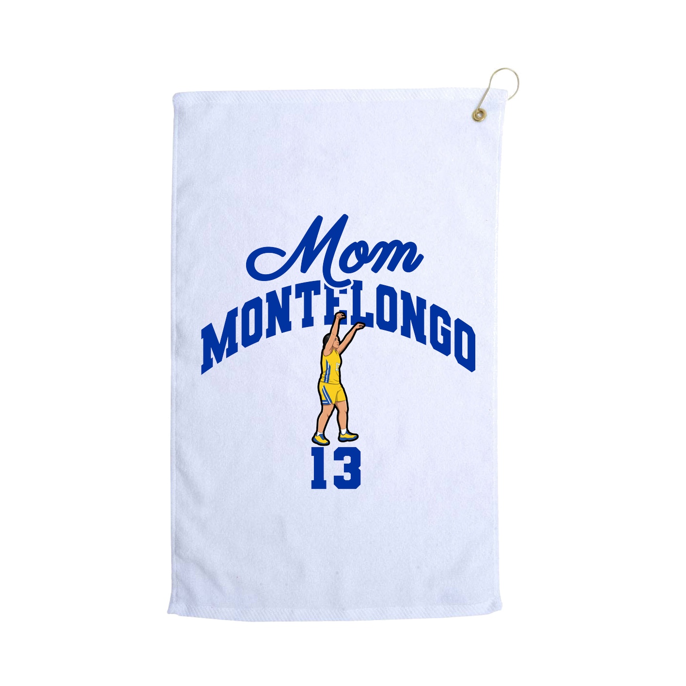 Golf Towel — Mothers Day Arch in White