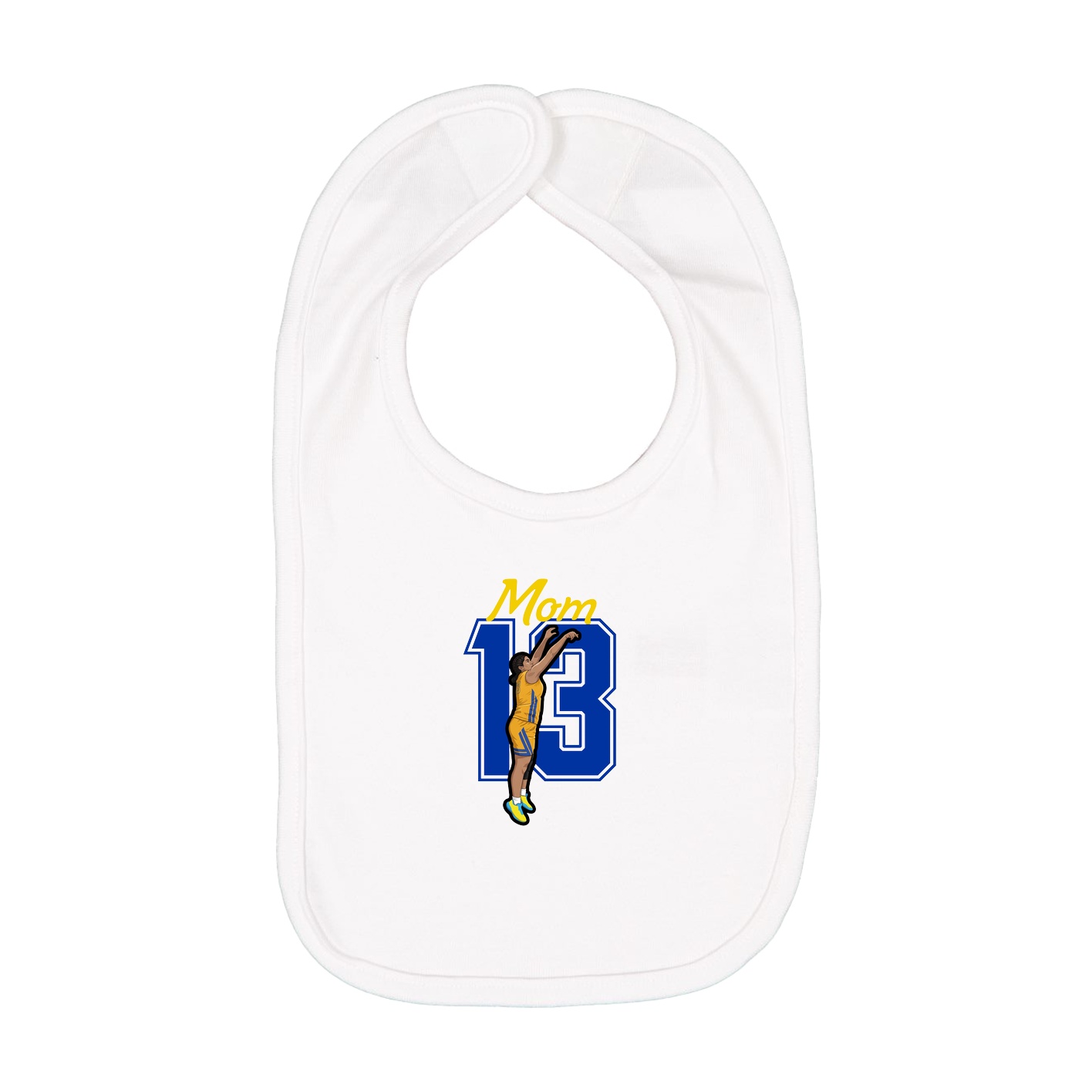 Infant Bib — Mothers Day Shirsey in White