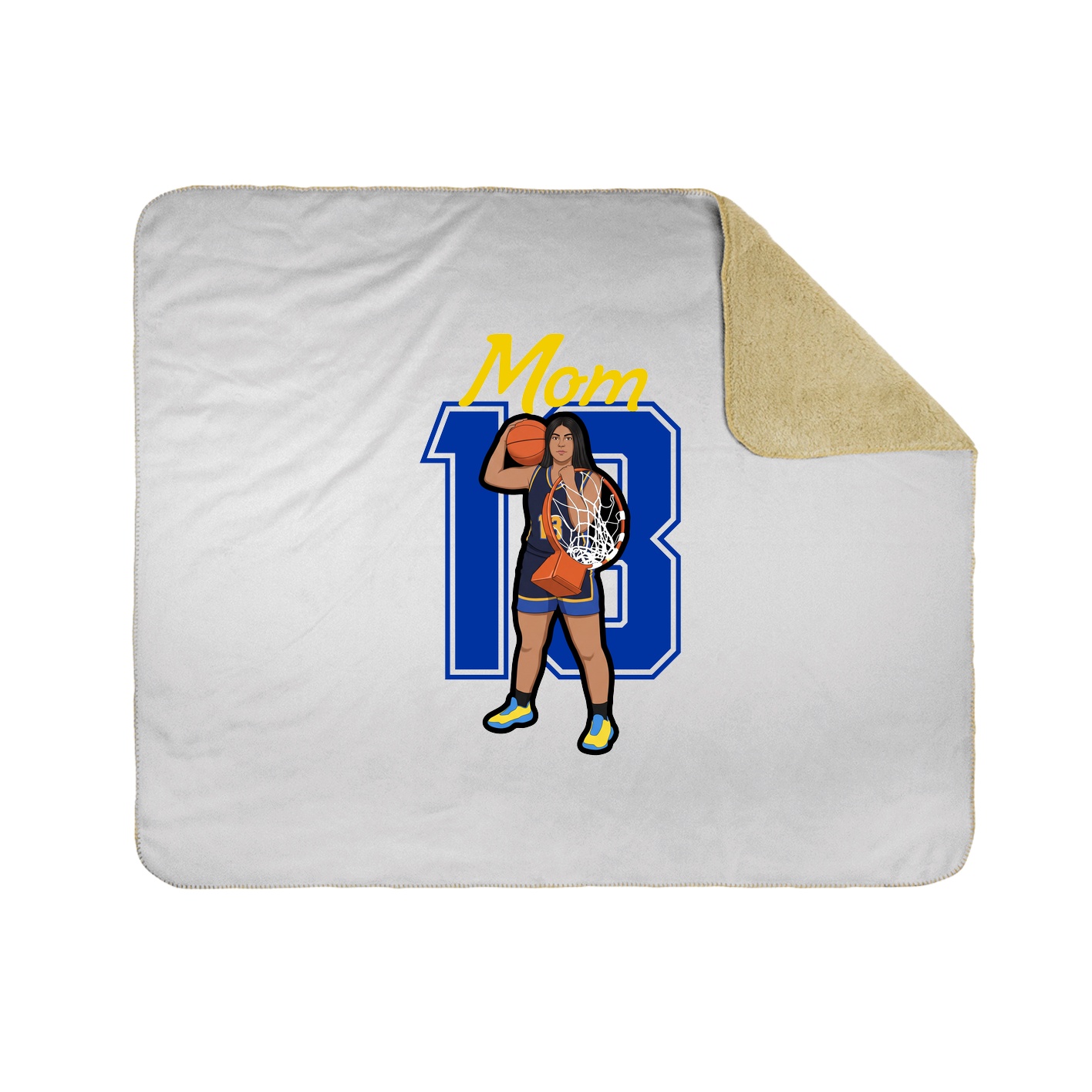 Throw Blanket — Mothers Day Shirsey in White