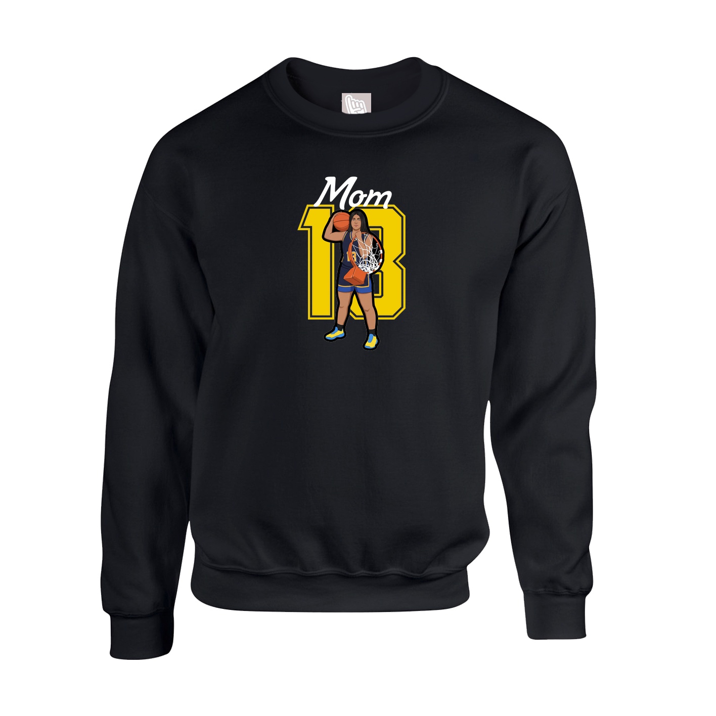 Fleece Crew — Mothers Day Shirsey in Black