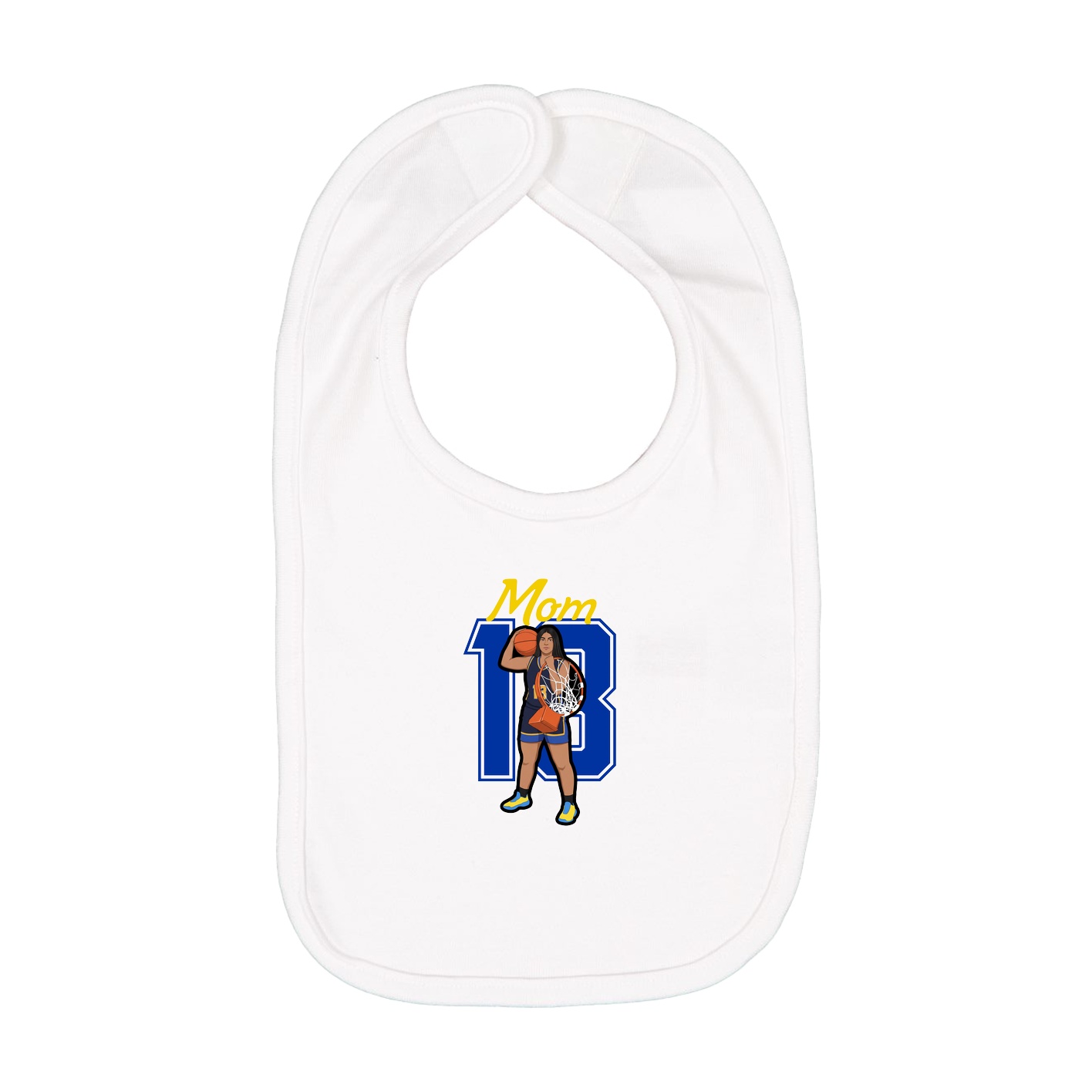 Infant Bib — Mothers Day Shirsey in White