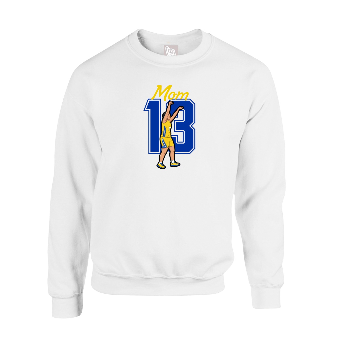 Fleece Crew — Mothers Day Shirsey in White