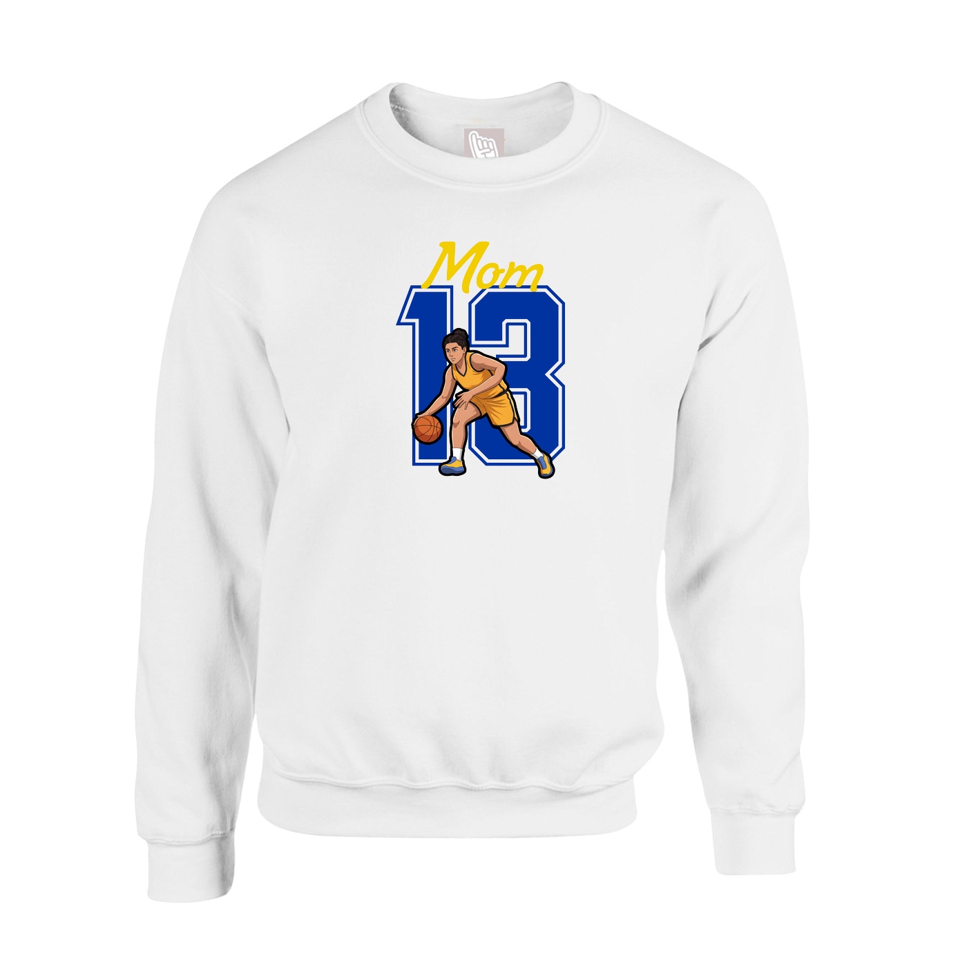 Fleece Crew — Mothers Day Shirsey in White