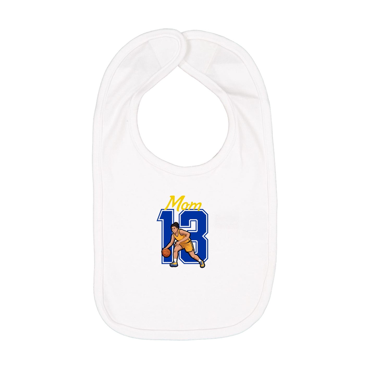 Infant Bib — Mothers Day Shirsey in White