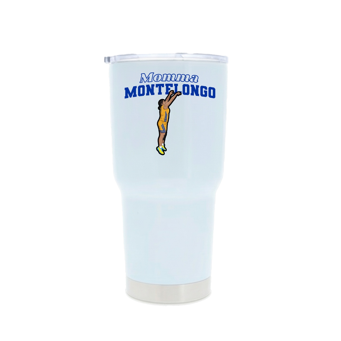 30oz Stainless Steel Tumbler — Mothers Day Block in White