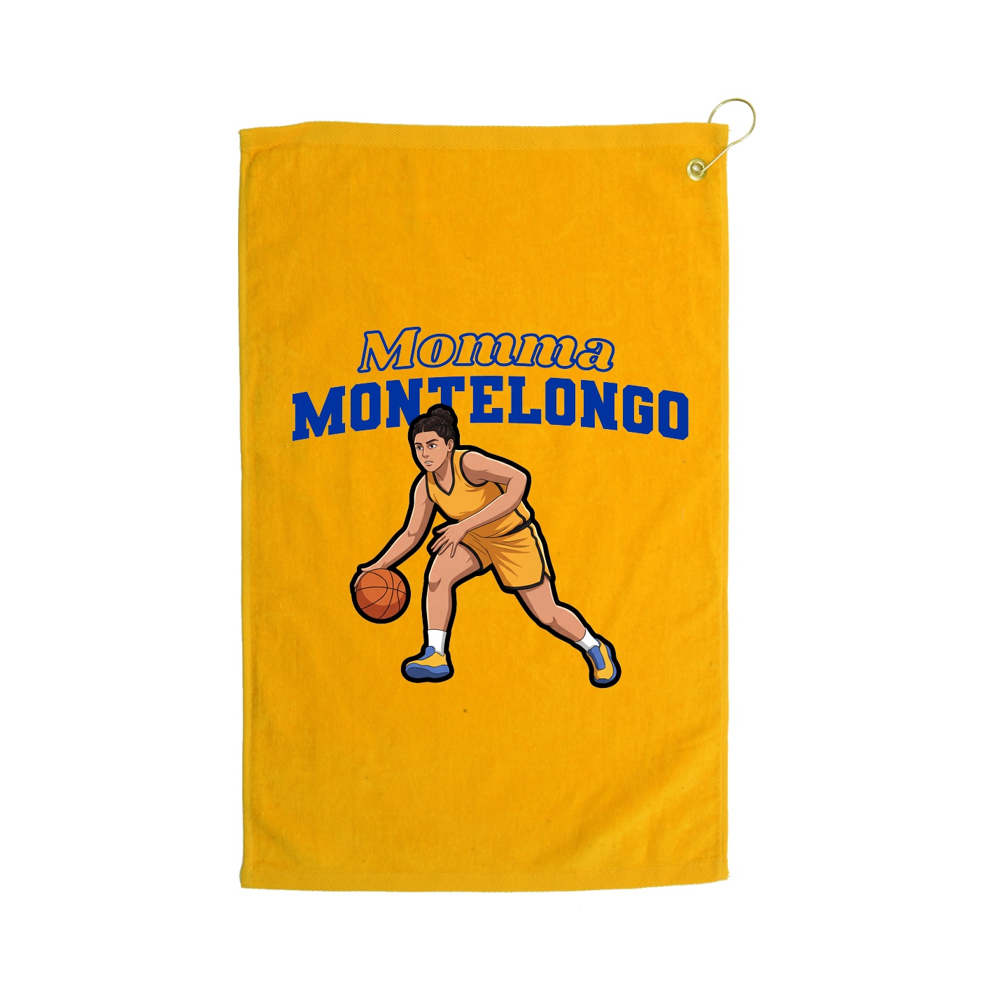 Golf Towel — Mothers Day Block in Gold