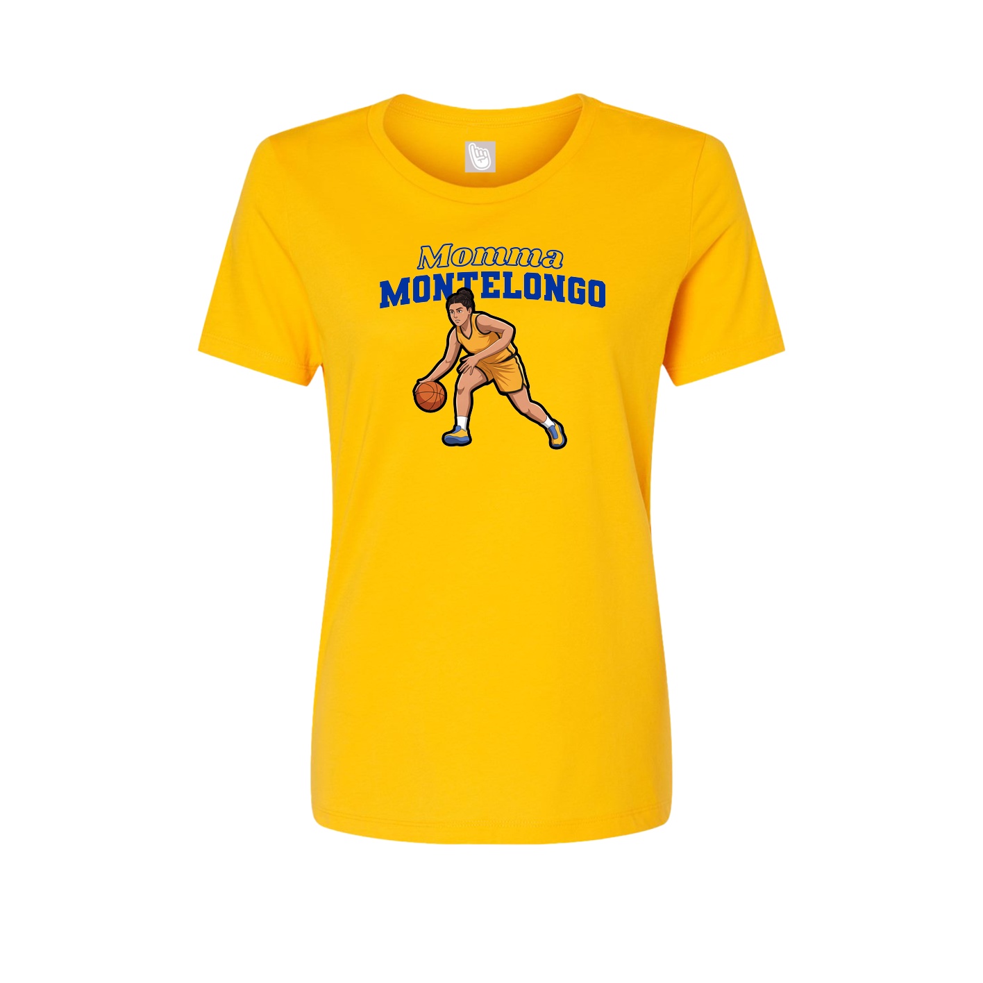 Womens Tee — Mothers Day Block in Gold