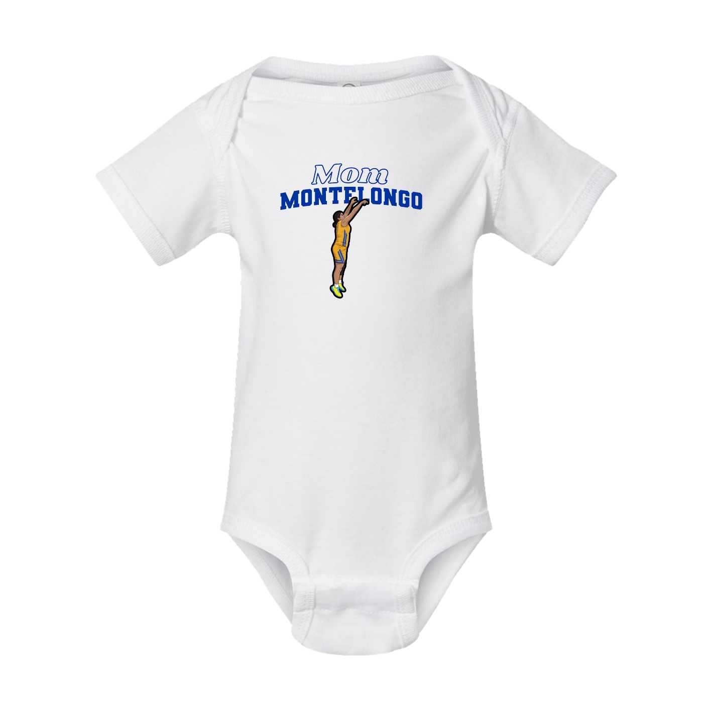 Baby Onesie — Mothers Day Block in White