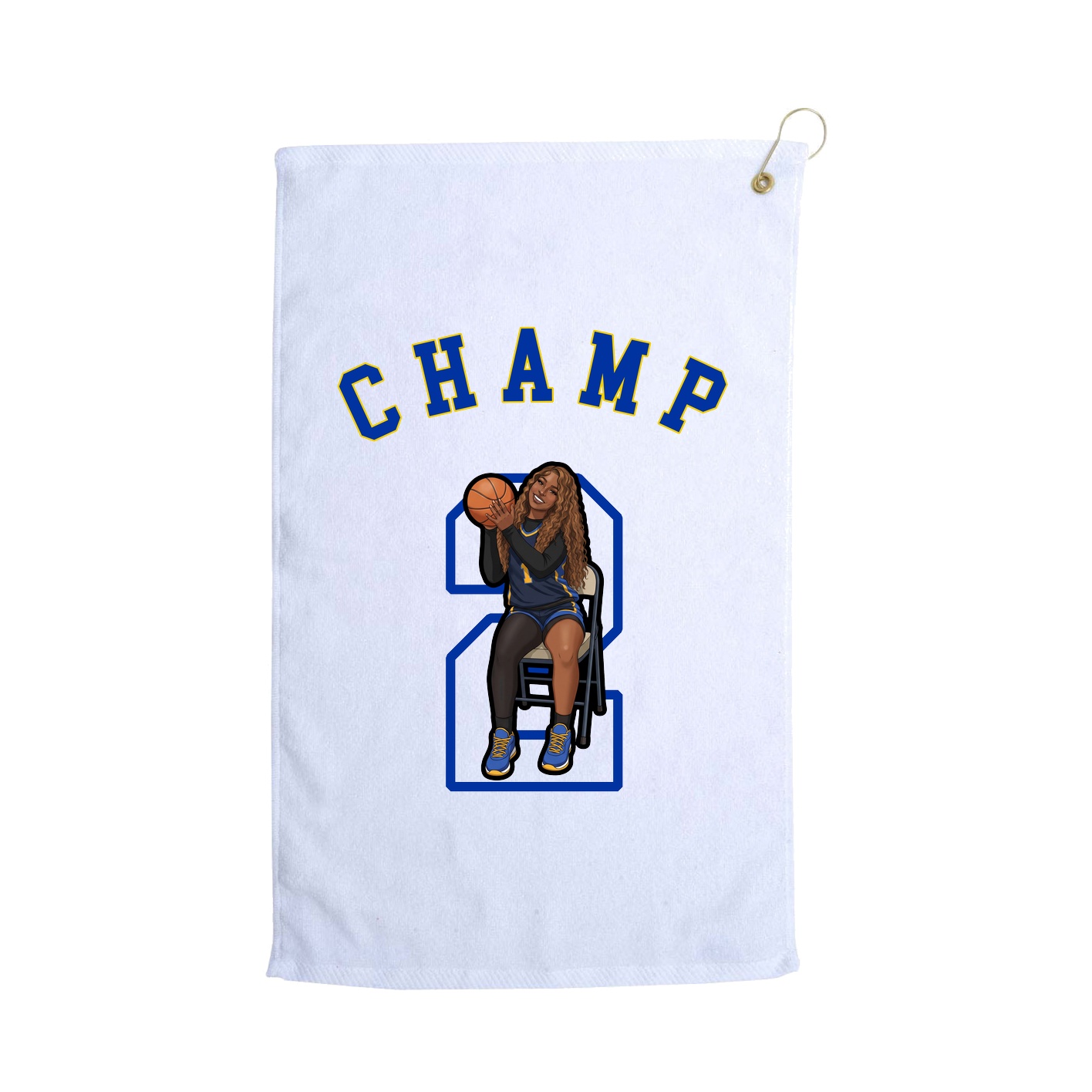Golf Towel — Shirsey Arch in White