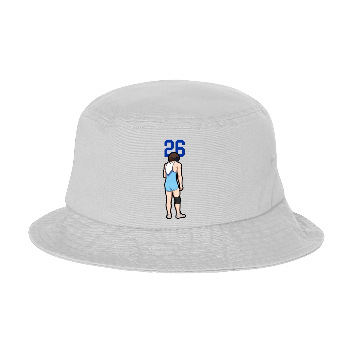 Bucket Cap — Number Top in White