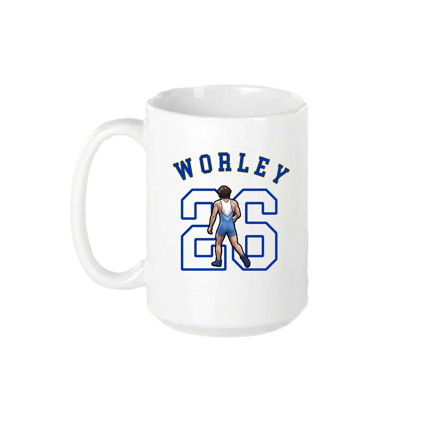 15oz Coffee Mug — Shirsey Arch in White