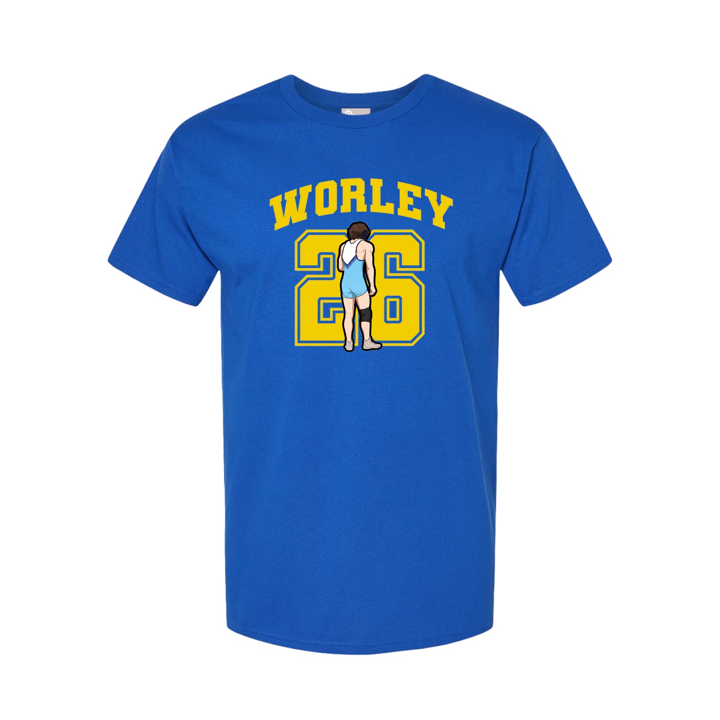 Youth Tee — Number in Royal