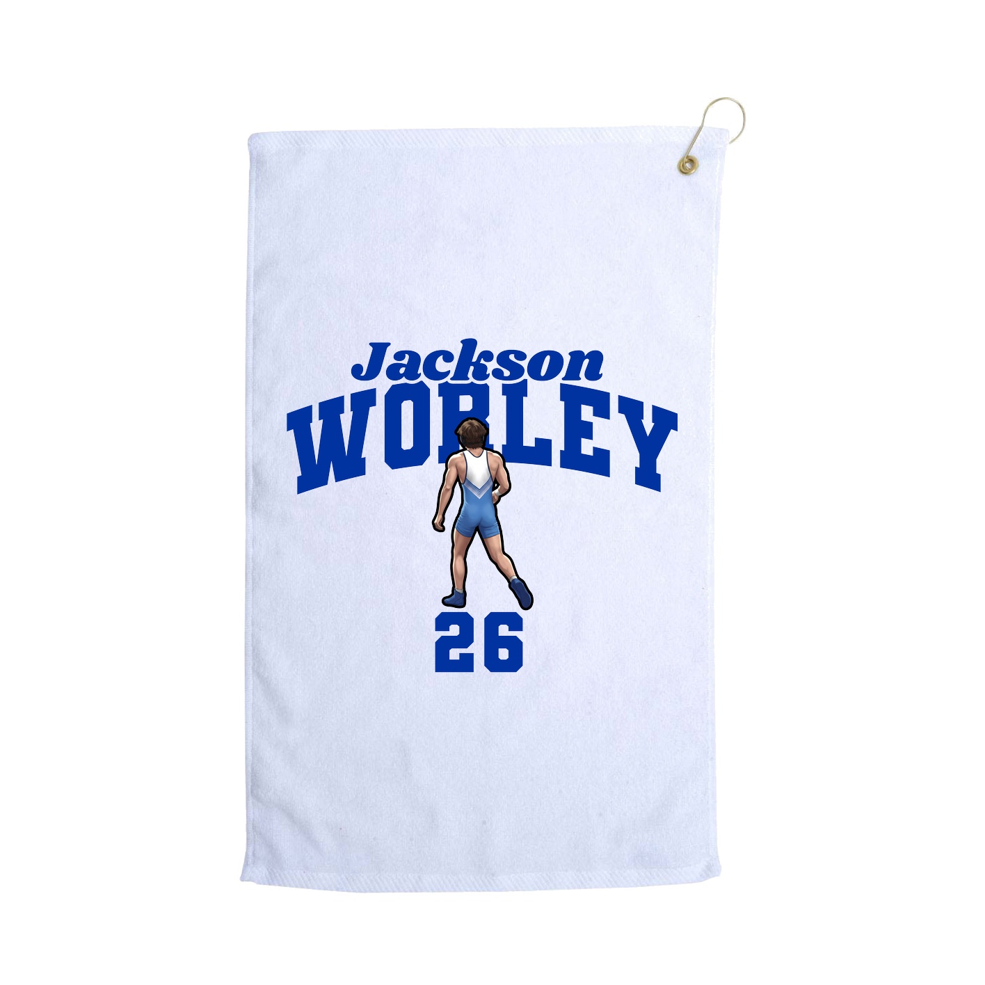 Golf Towel — Signature Arch in White