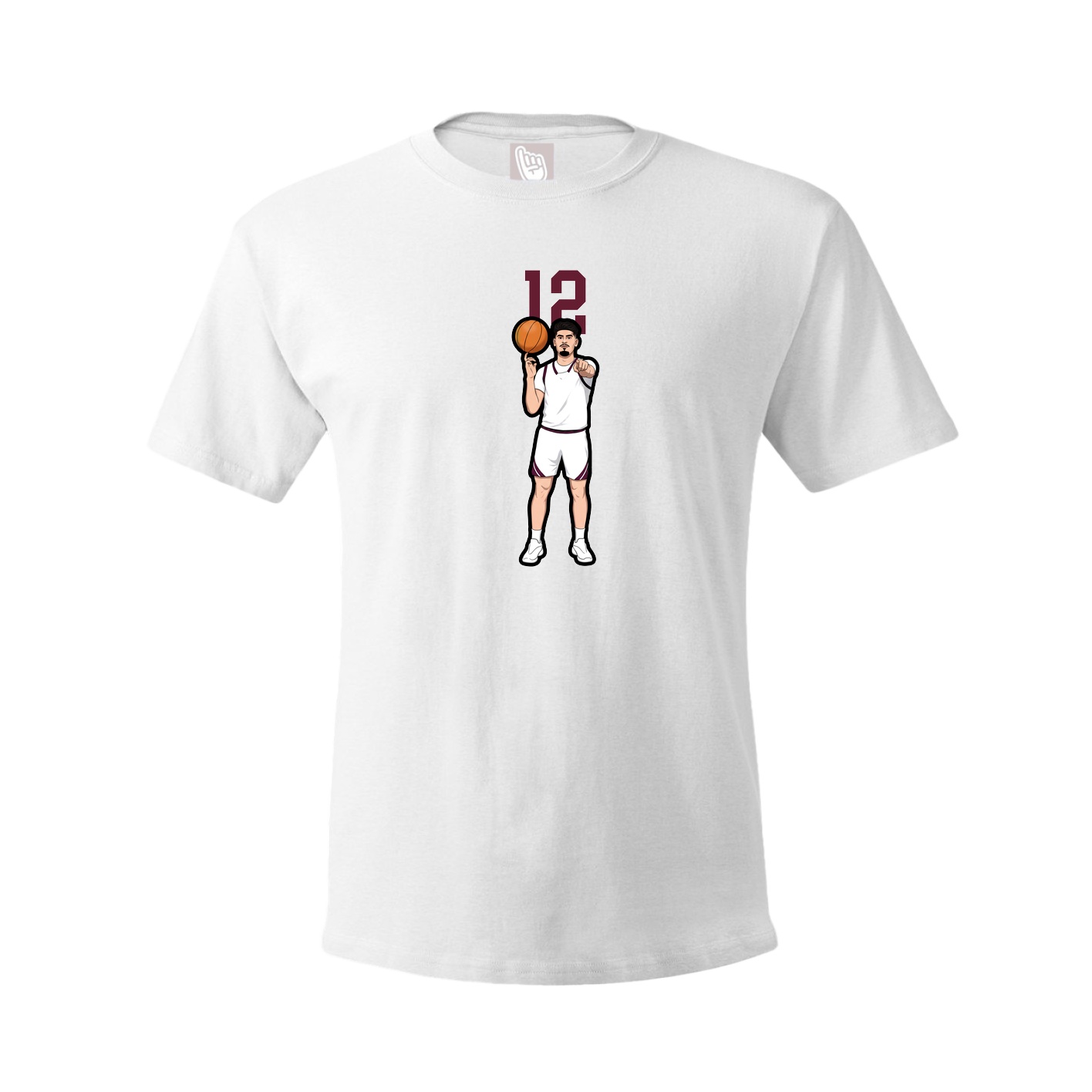 Tee — Number Top in White