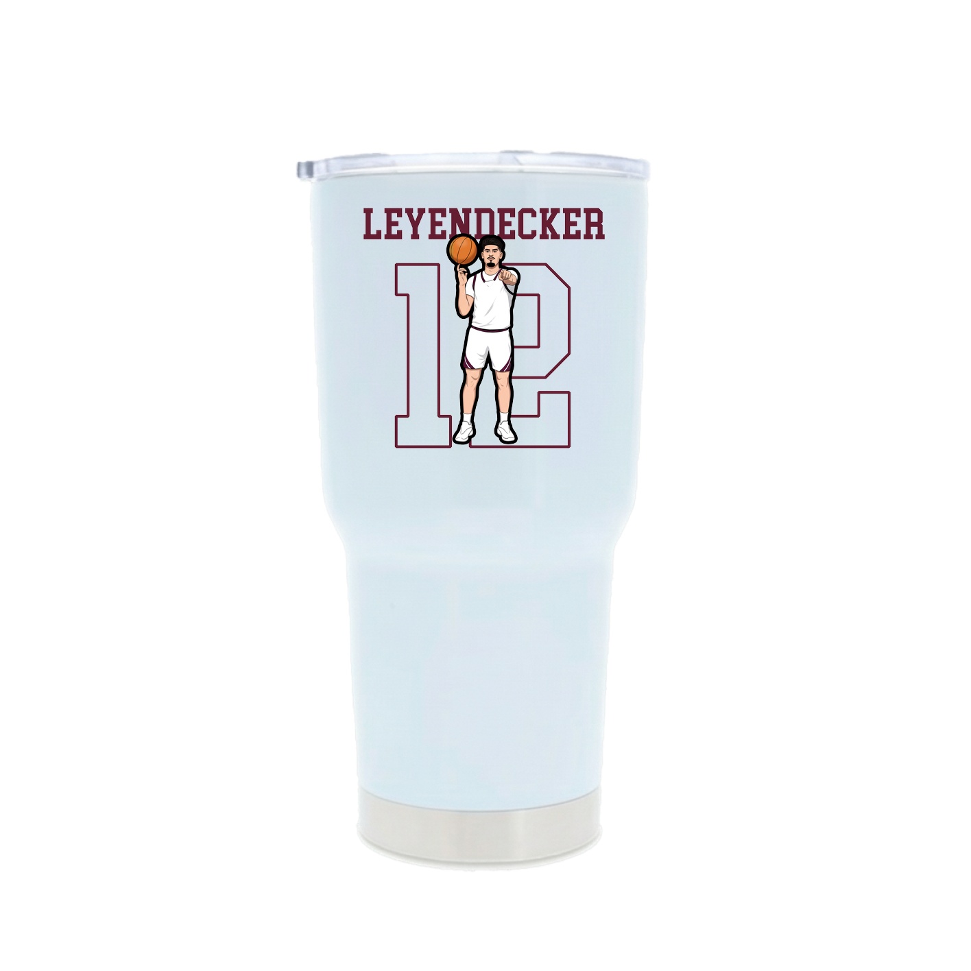 30oz Stainless Steel Tumbler — Shirsey in White