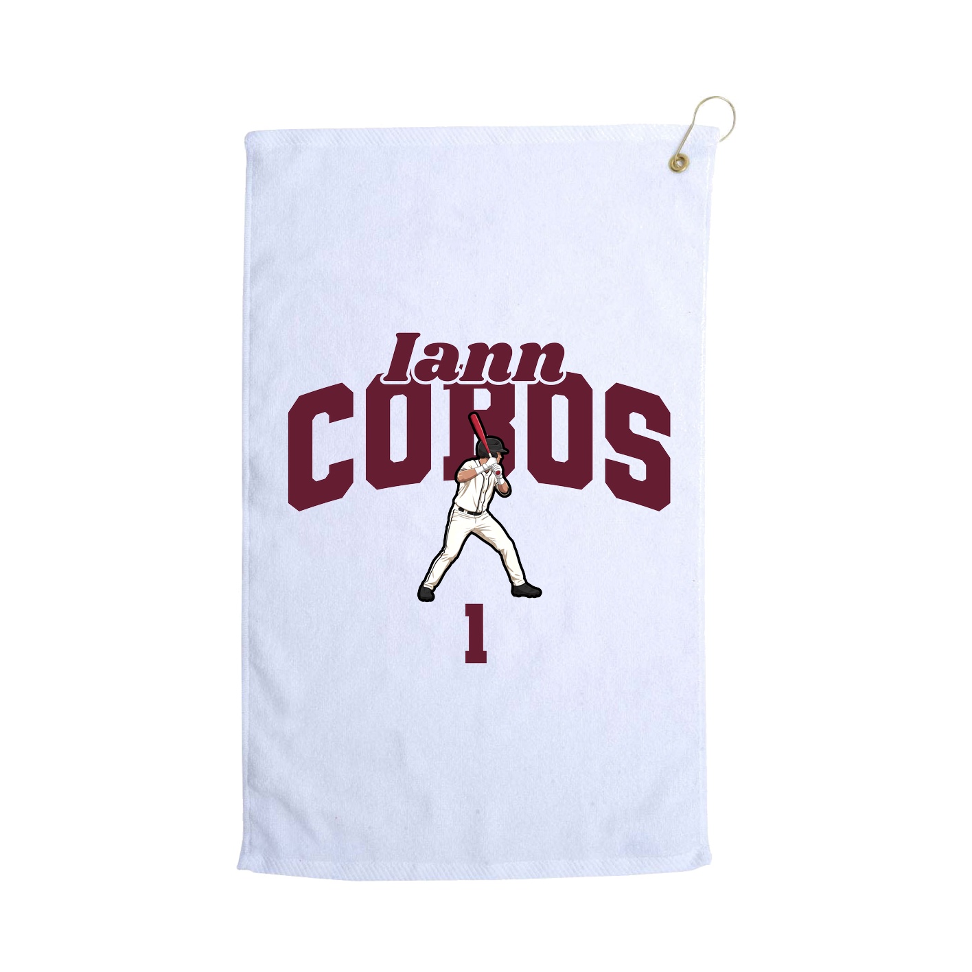 Golf Towel — Signature Arch in White