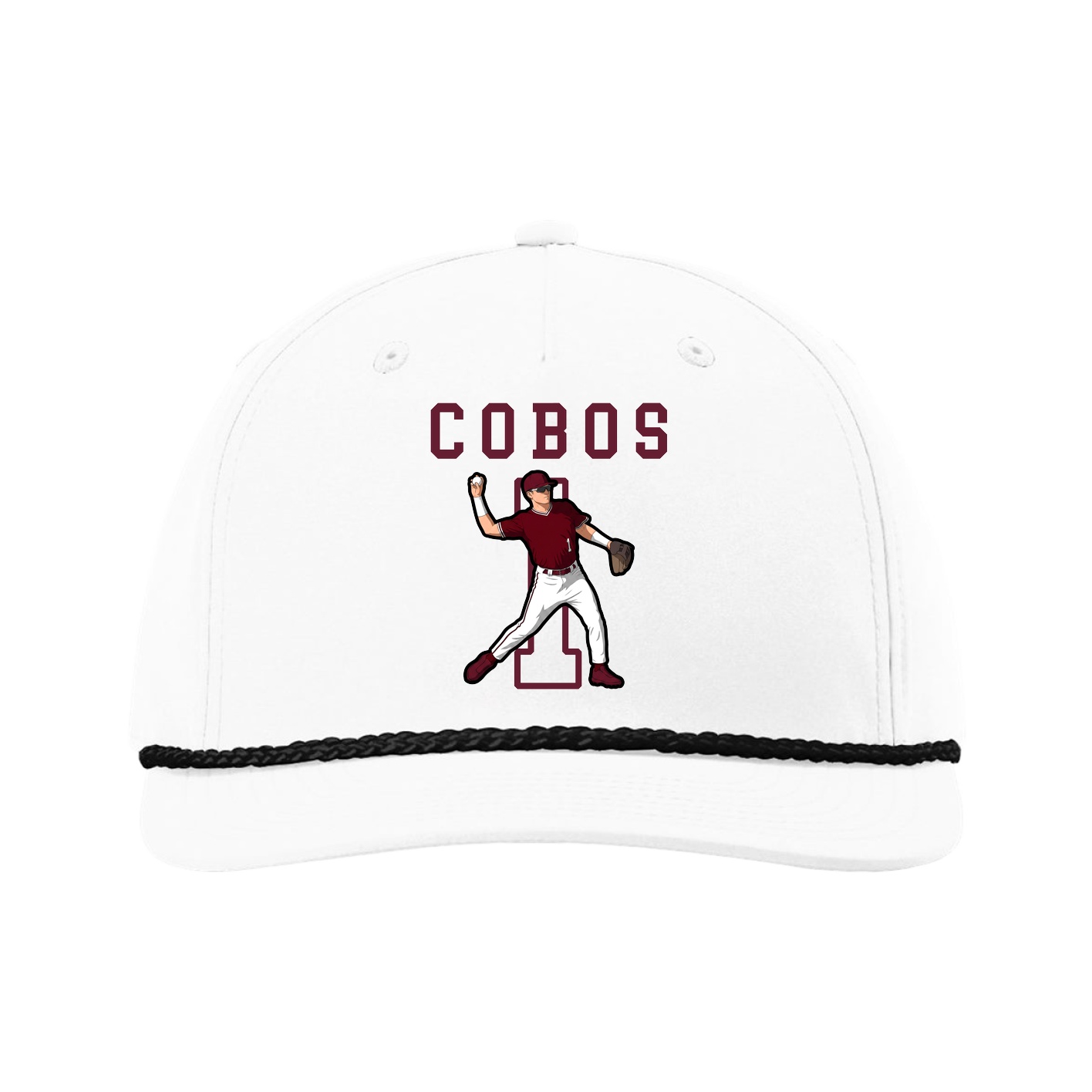 Five-Panel Classic Rope Cap — Shirsey in White
