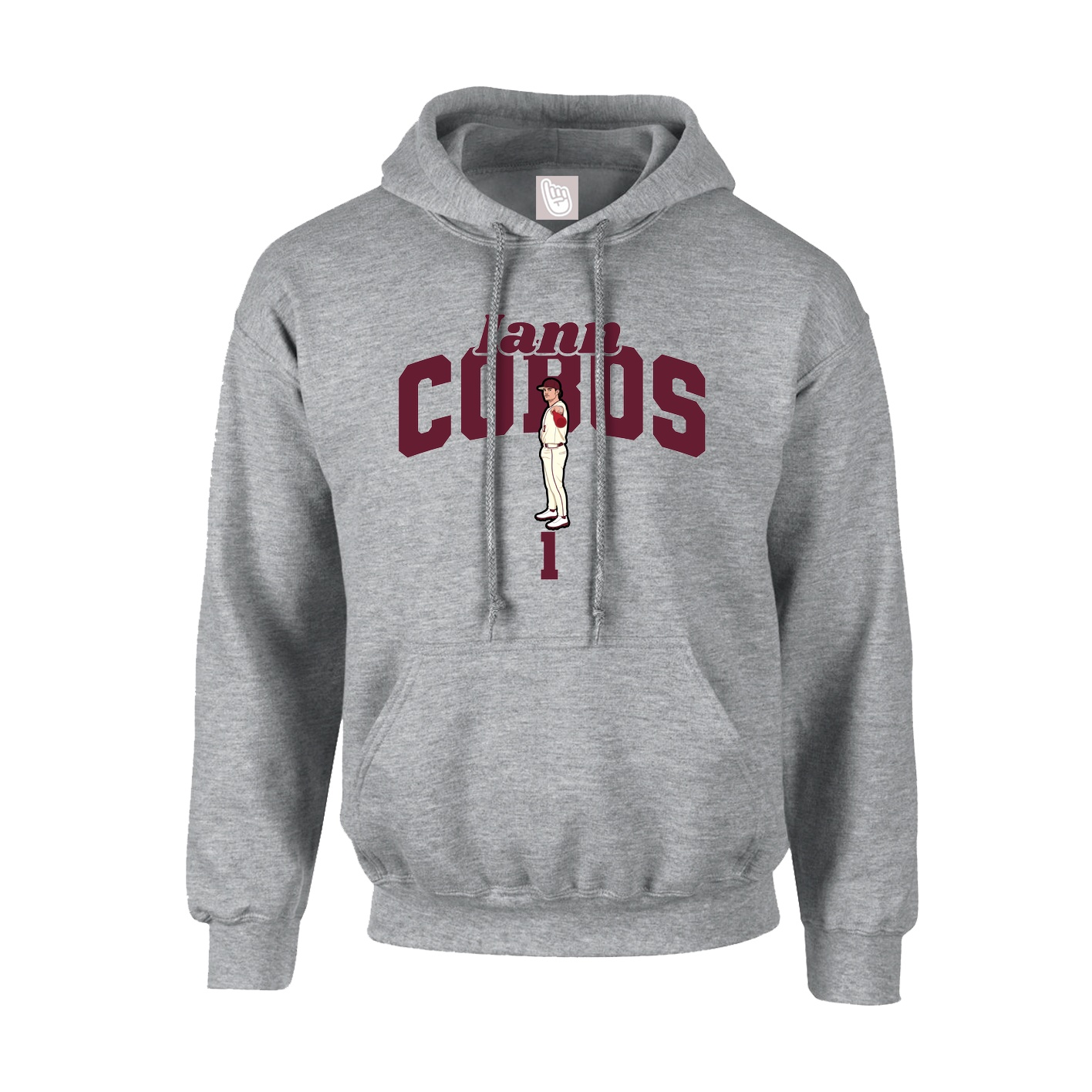Youth Hoodie — Signature Arch in Grey