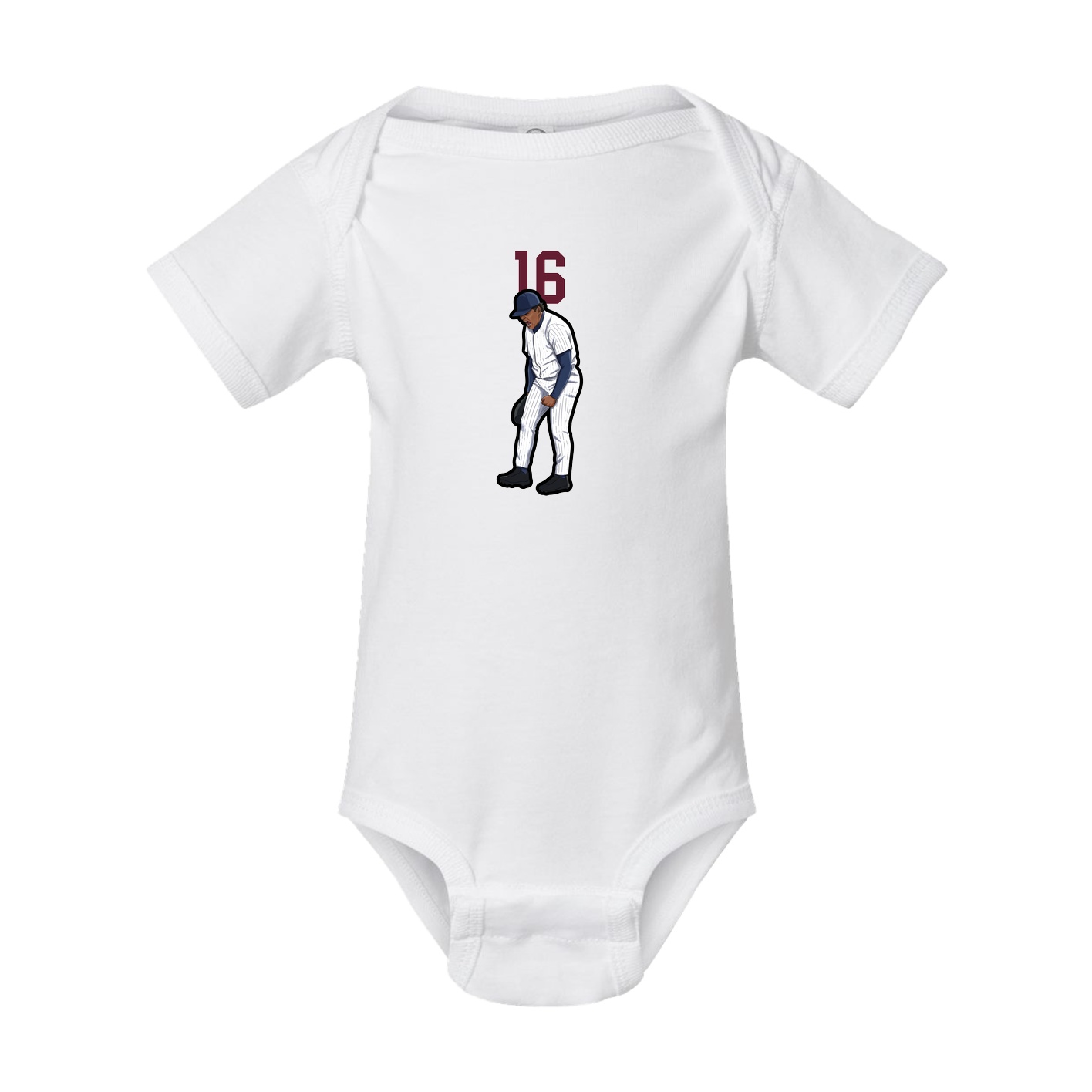 Baby Onesie — Number Top in White