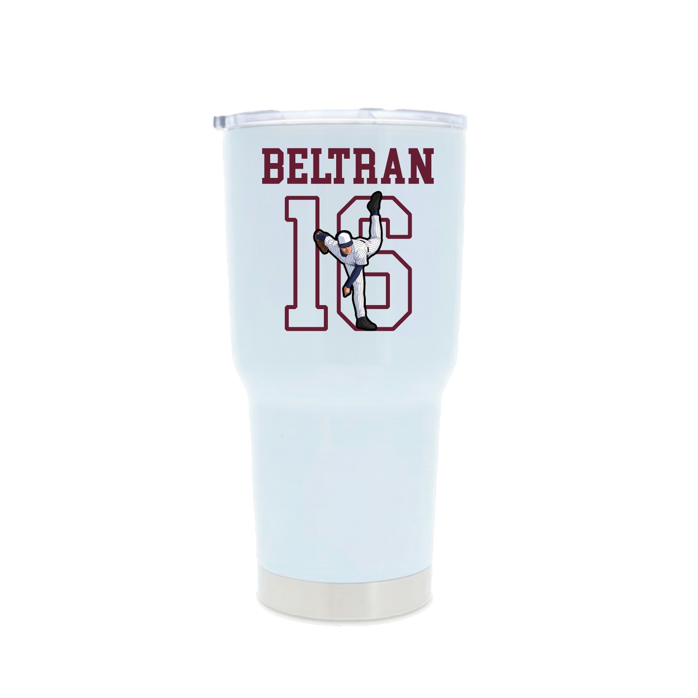 30oz Stainless Steel Tumbler — Shirsey in White