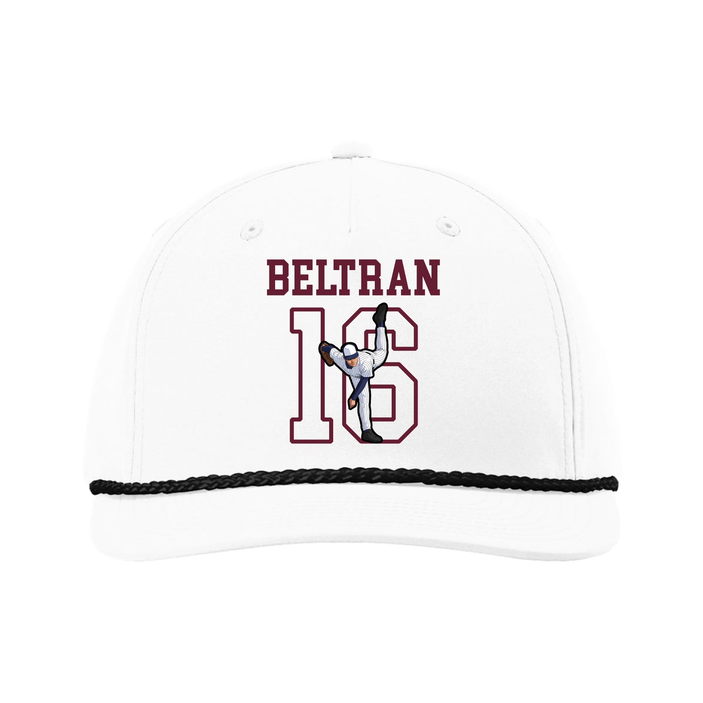 Five-Panel Classic Rope Cap — Shirsey in White