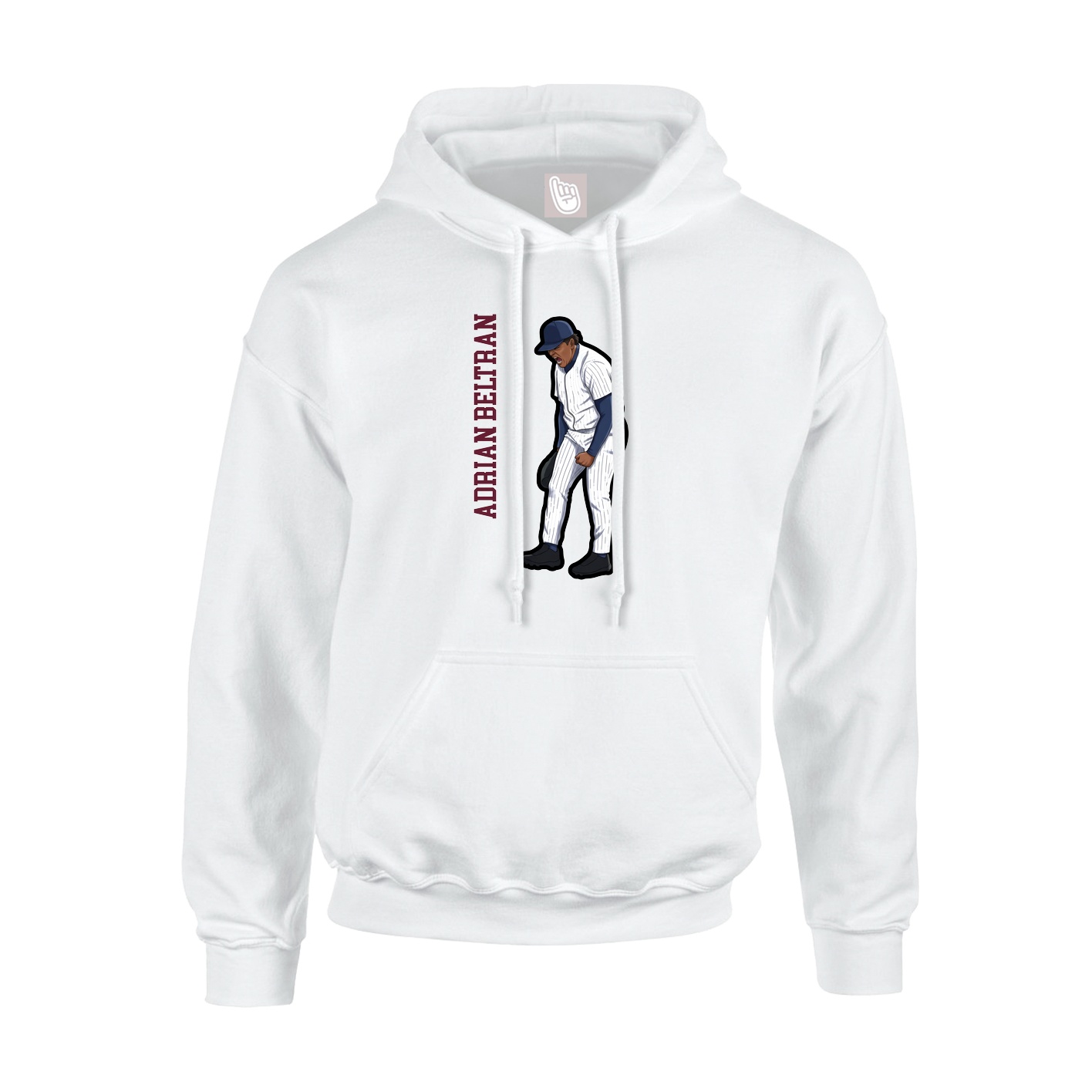 Hoodie — Name Vertical in White