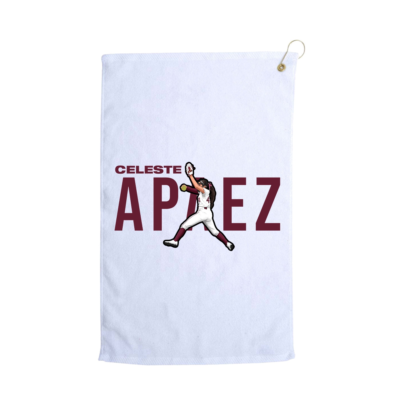 Golf Towel — Player Name in White