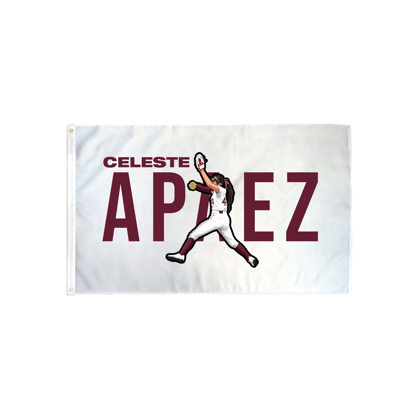 3x5 Flag — Player Name in Classic