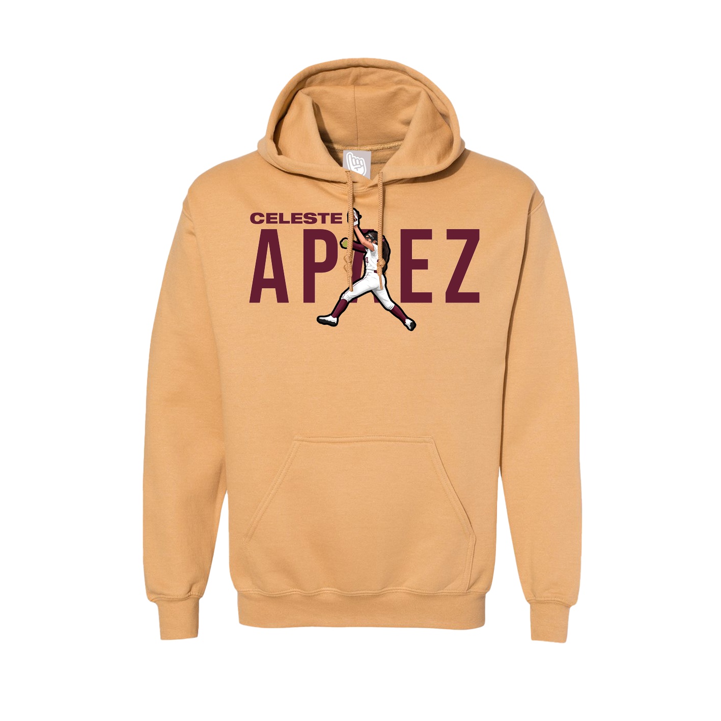 Hoodie — Player Name in Vegas Gold