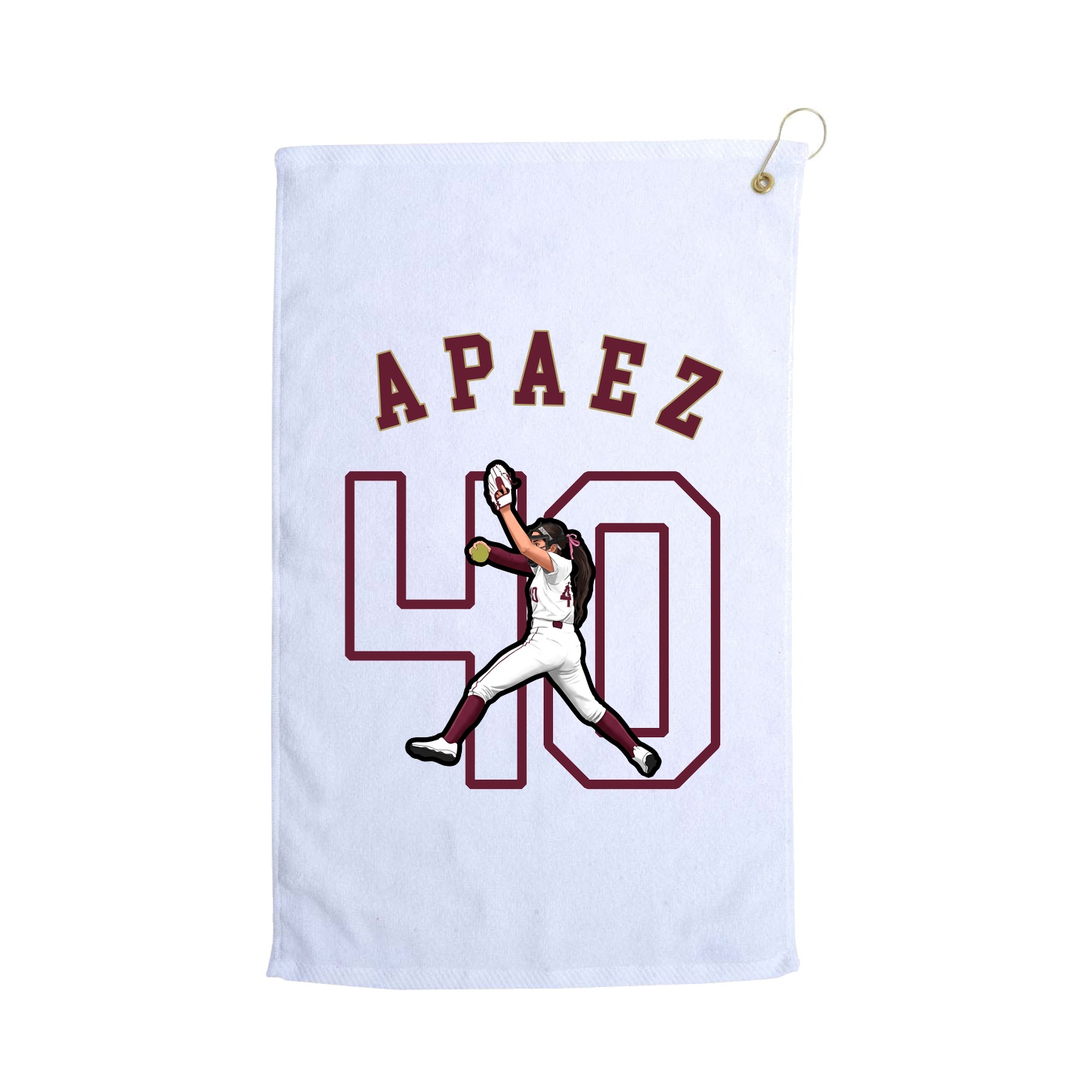 Golf Towel — Shirsey Arch in White