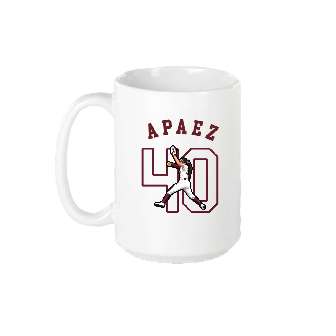 15oz Coffee Mug — Shirsey Arch in White