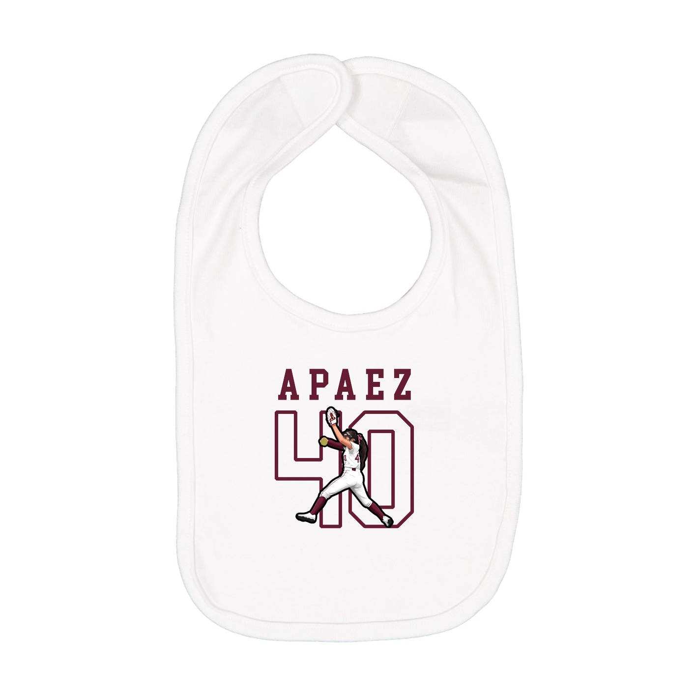 Infant Bib — Shirsey in White