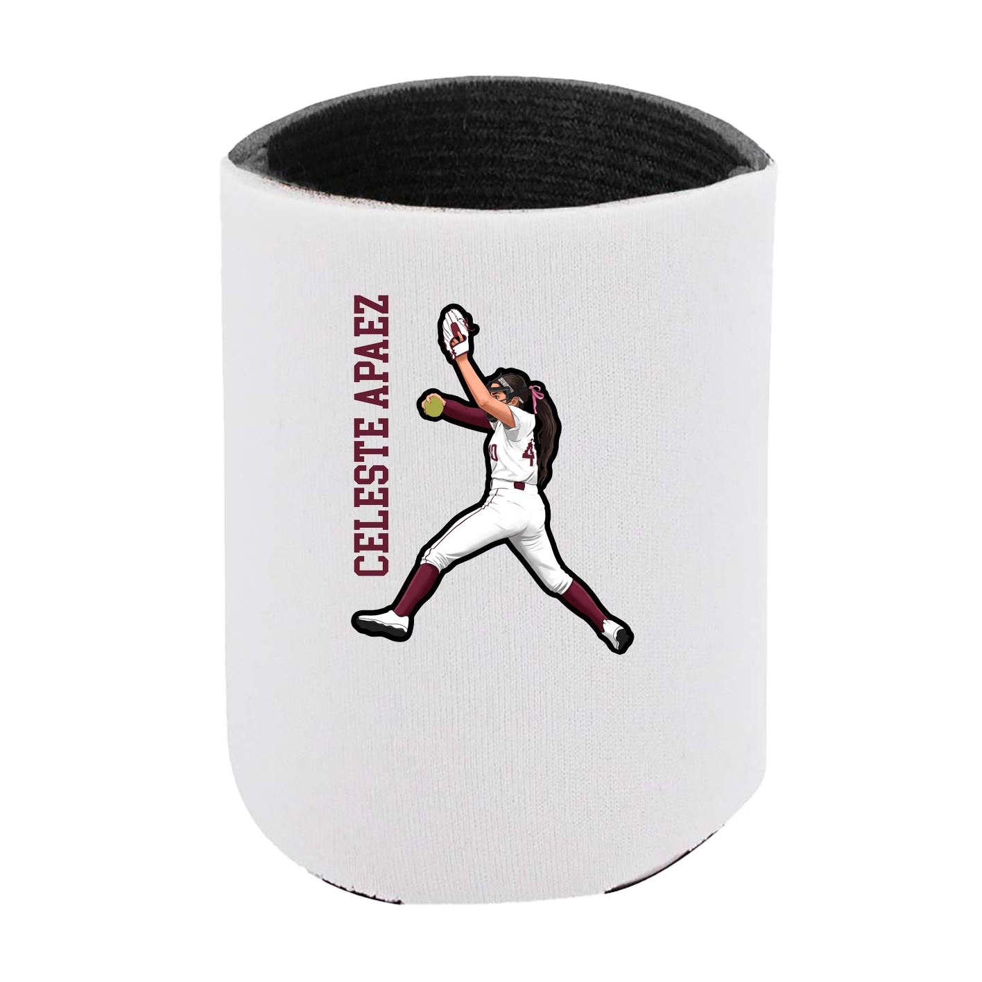 Can Holder — Name Vertical in White