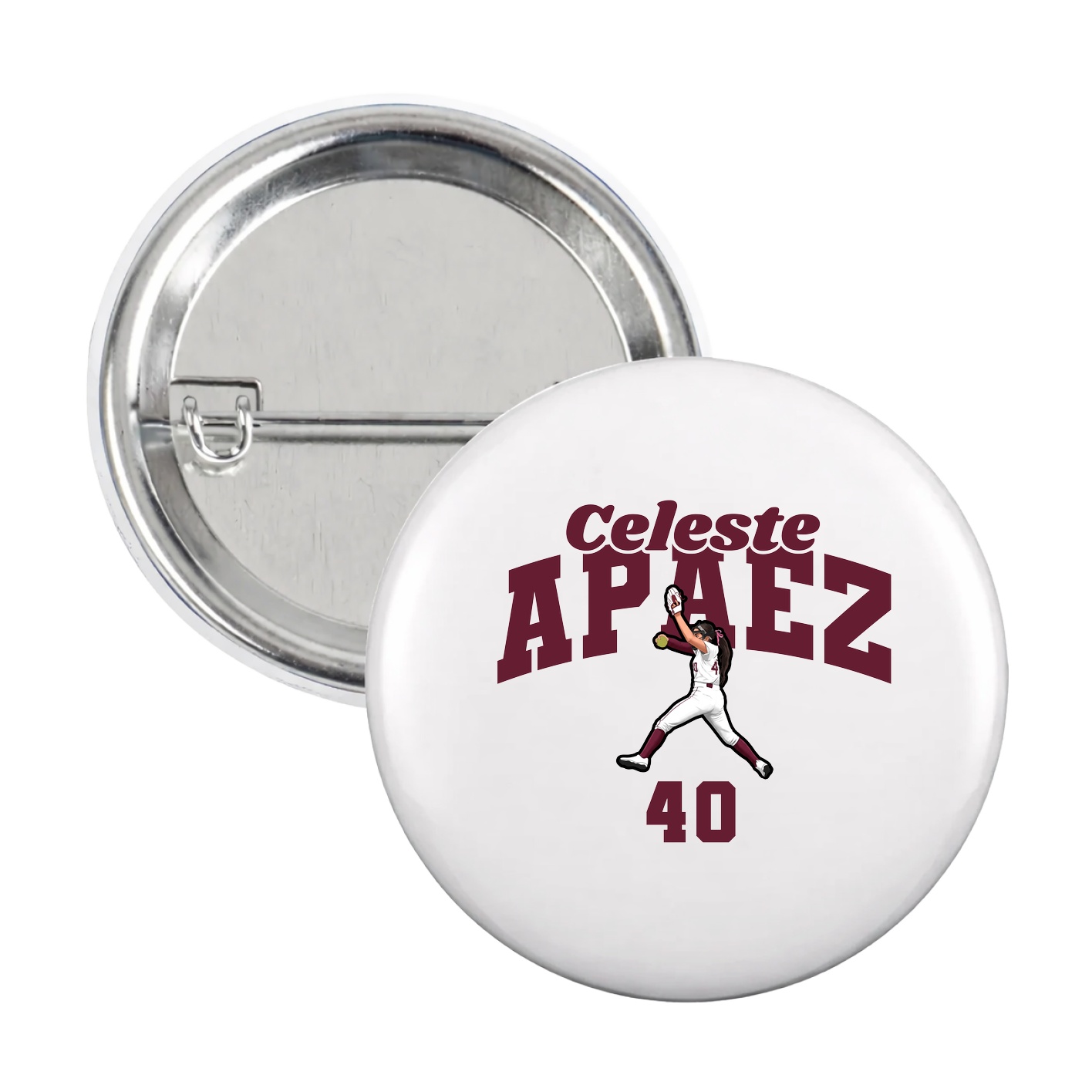 Game Day Button — Signature Arch in White
