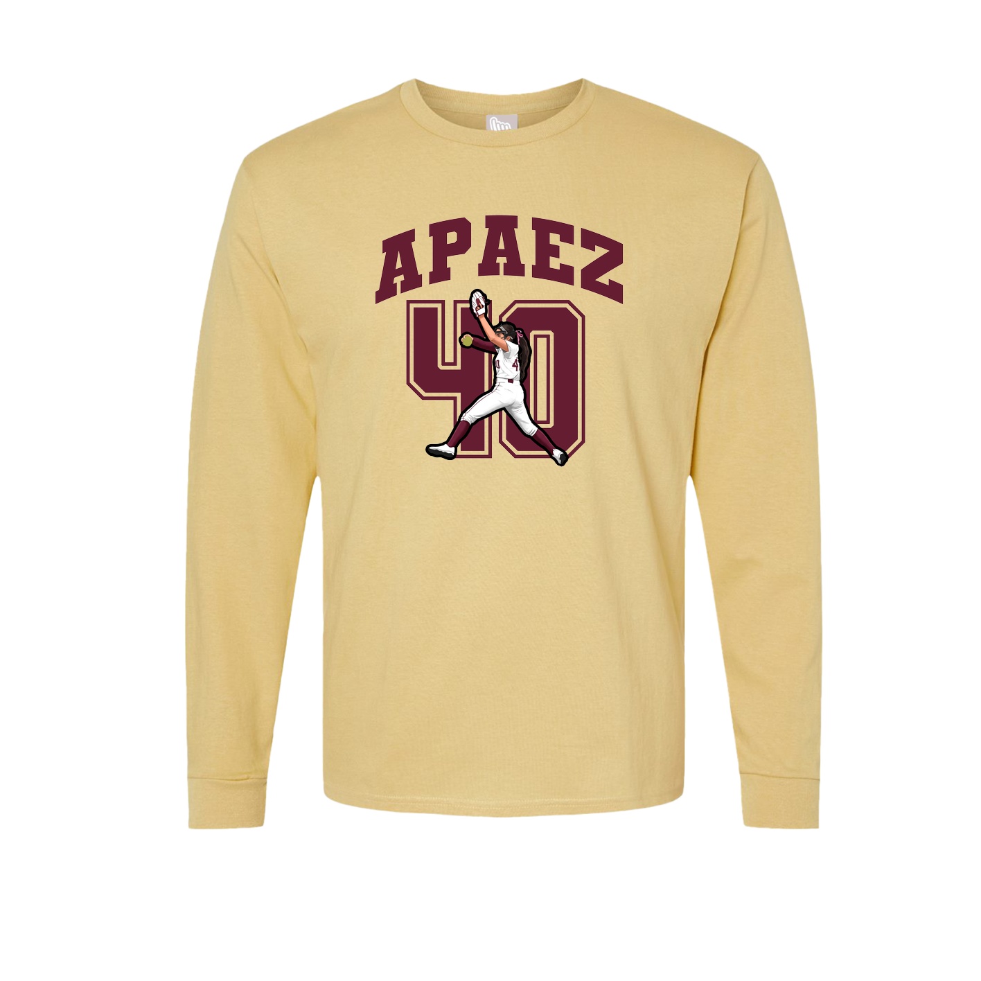 Long Sleeve Tee — Number in Vegas Gold