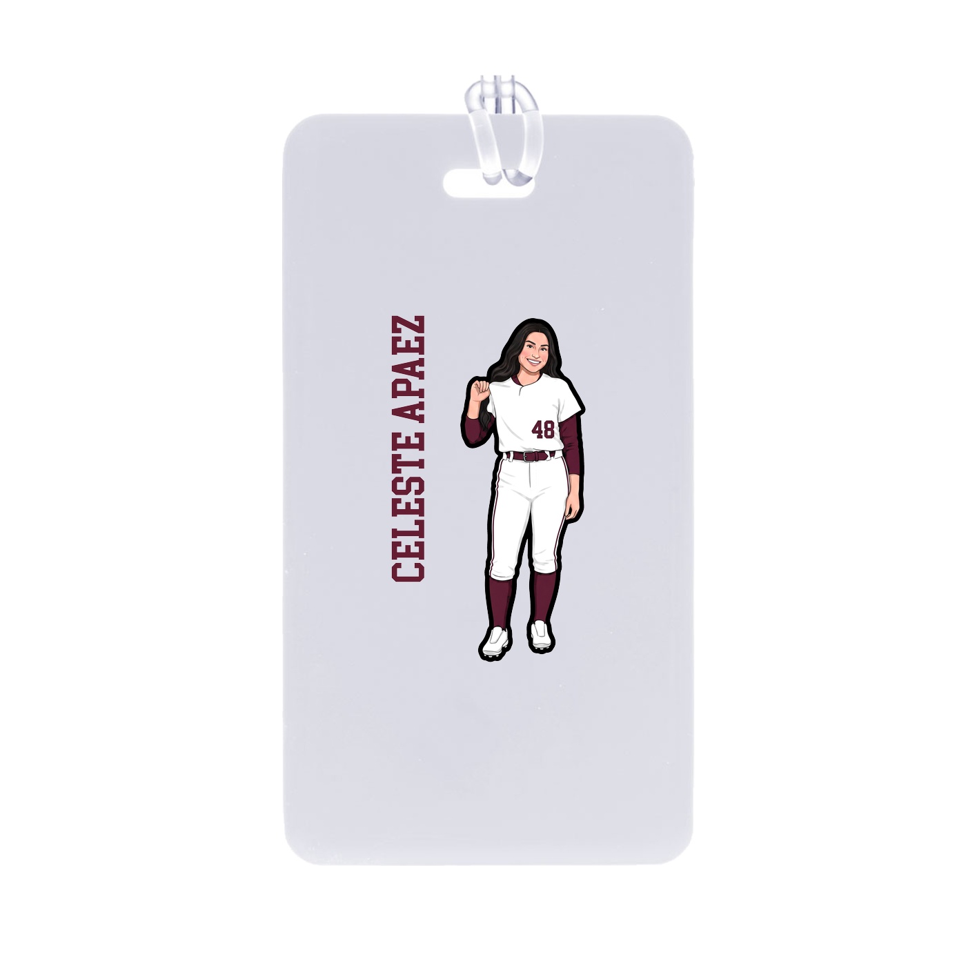Bag Tag — Name Vertical in Classic
