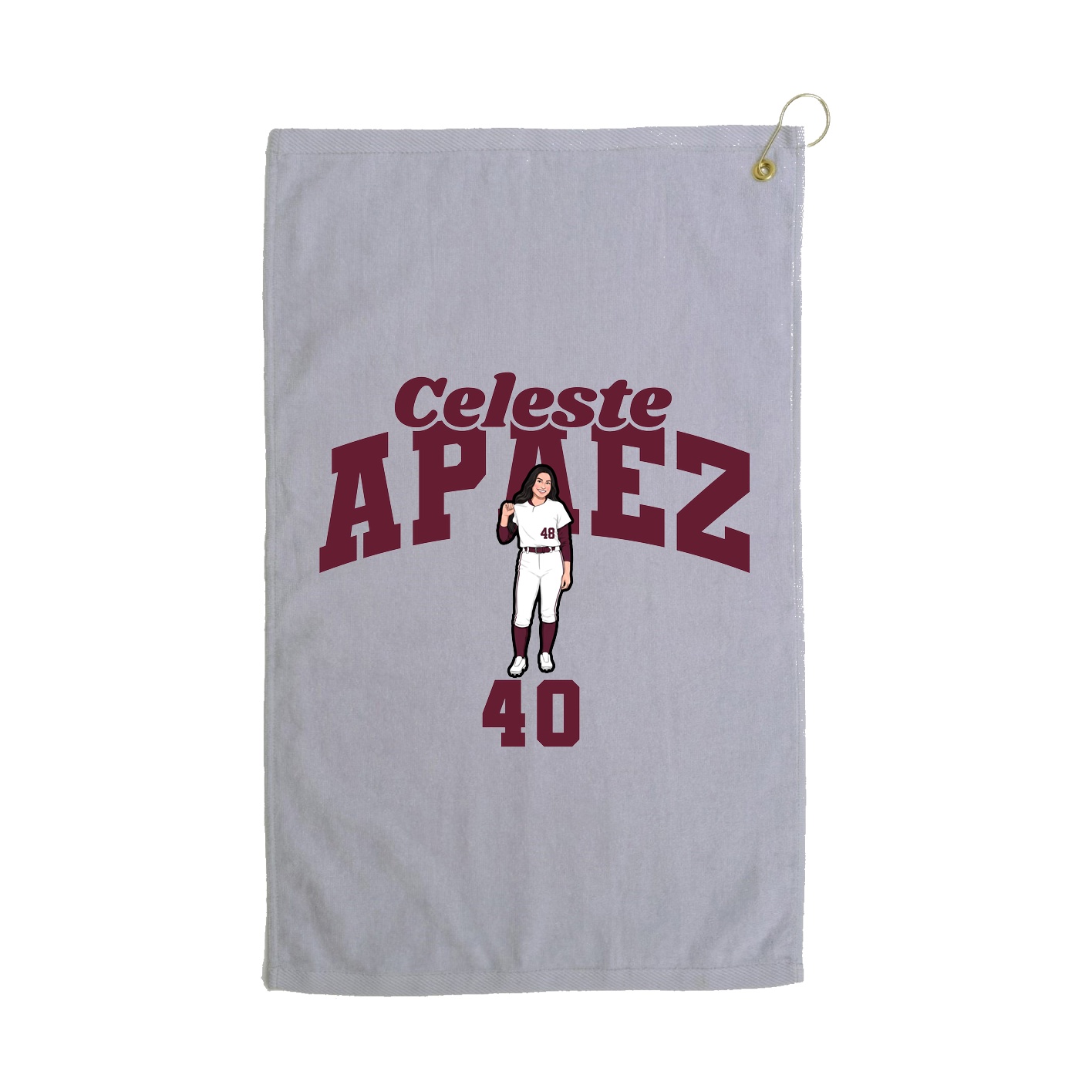 Golf Towel — Signature Arch in Grey