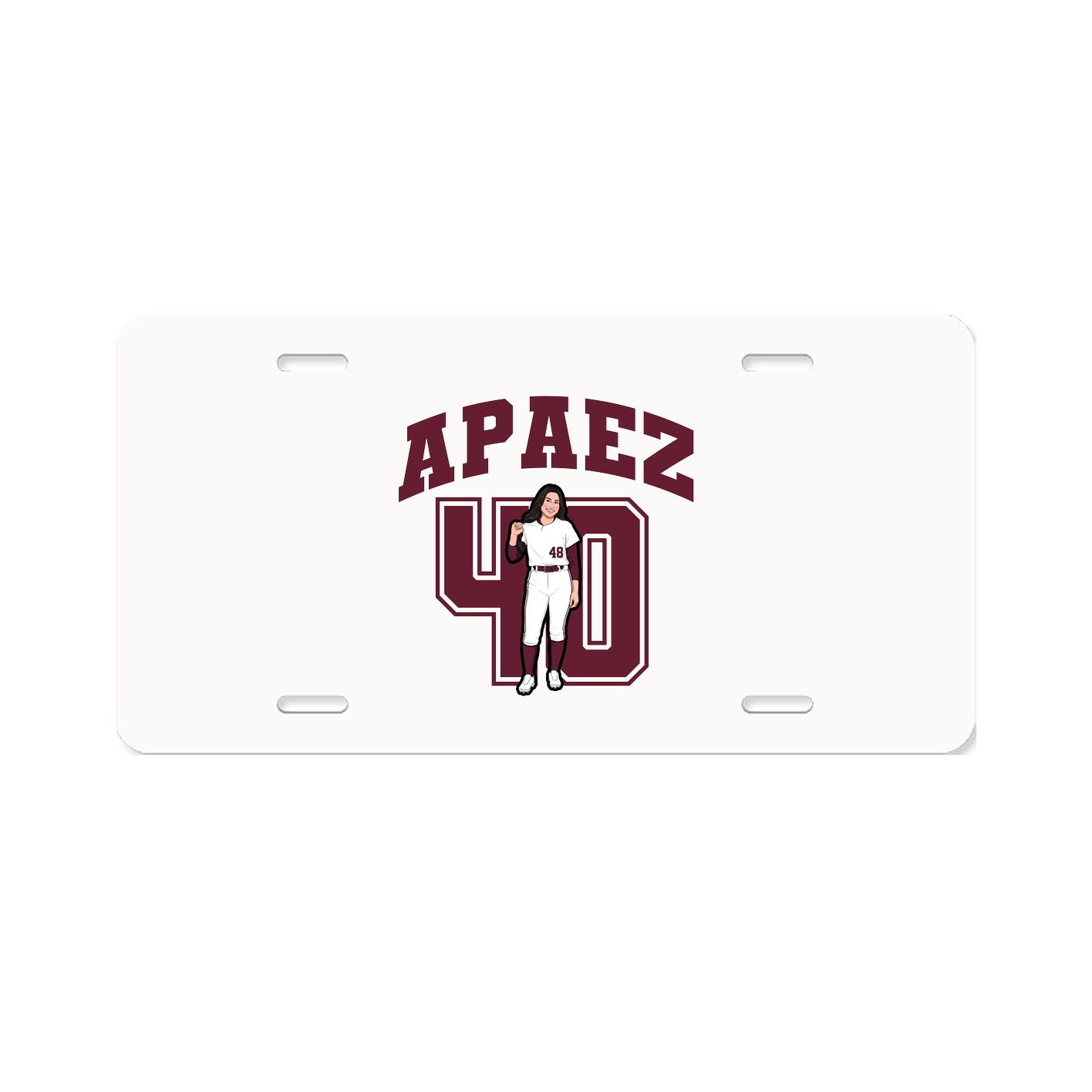 License Plate — Number in Classic