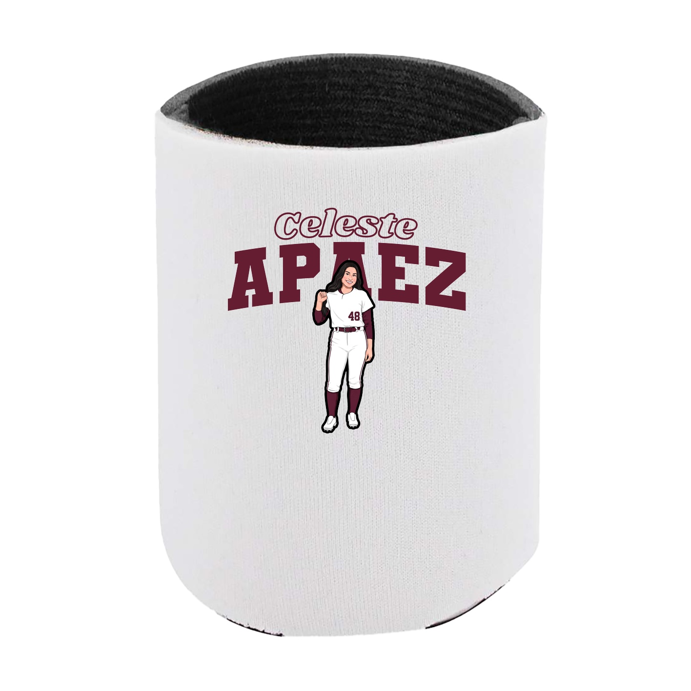 Can Holder — Name Arch in White