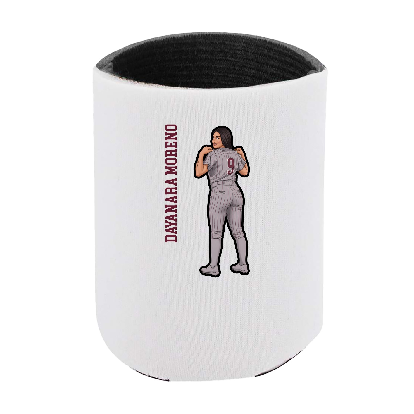 Can Holder — Name Vertical in White