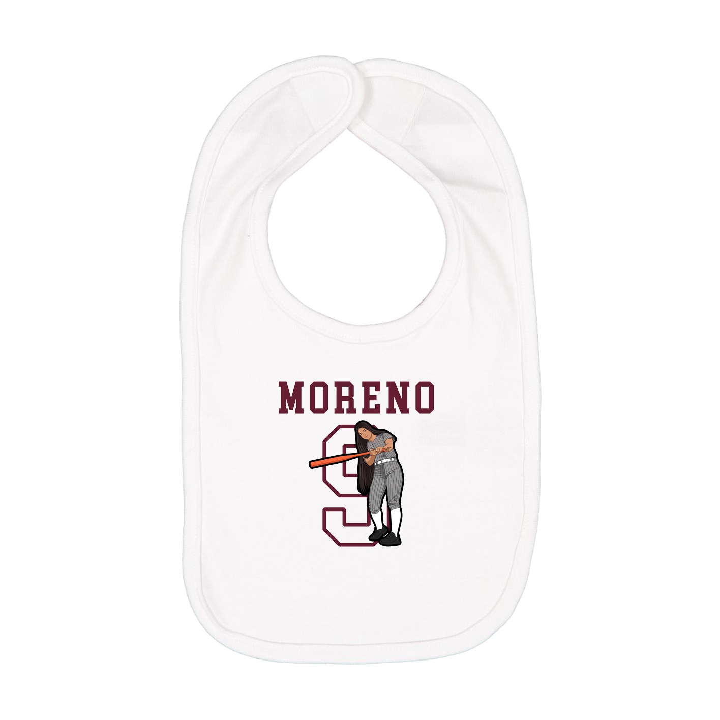 Infant Bib — Shirsey in White