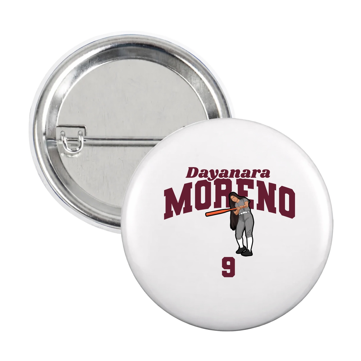 Game Day Button — Signature Arch in White