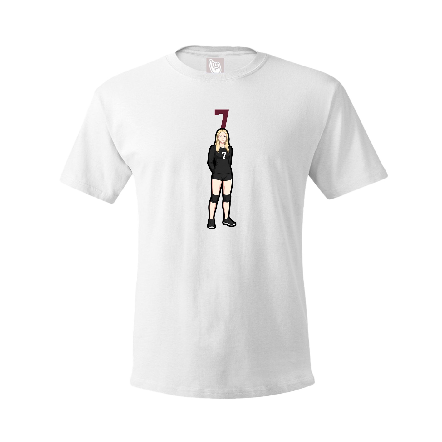Tee — Number Top in White