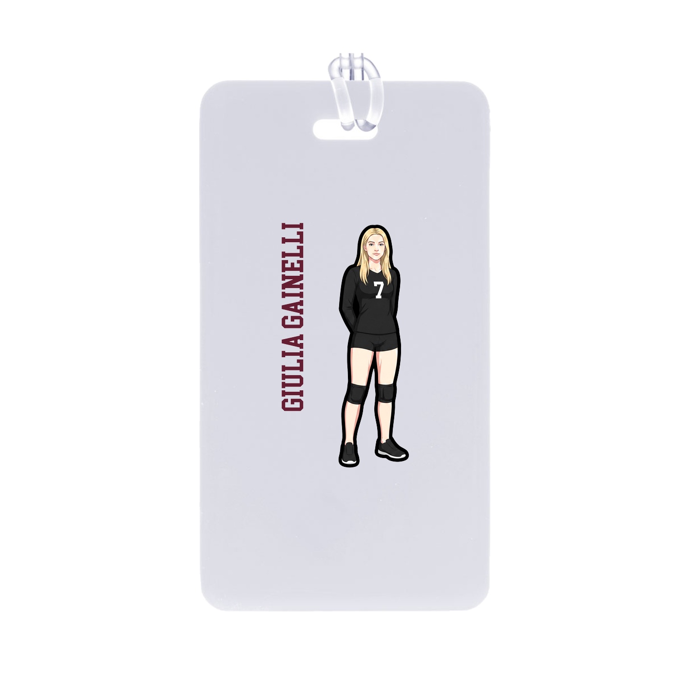 Bag Tag — Name Vertical in Classic