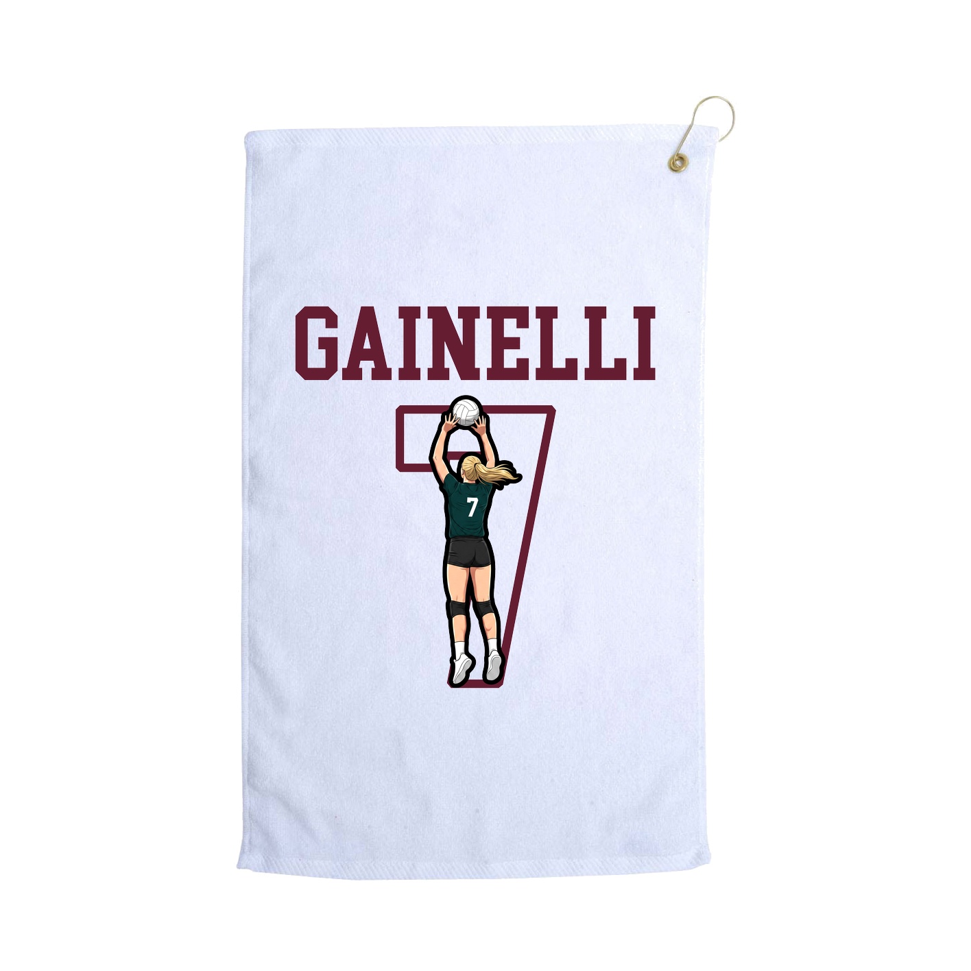 Golf Towel — Shirsey in White