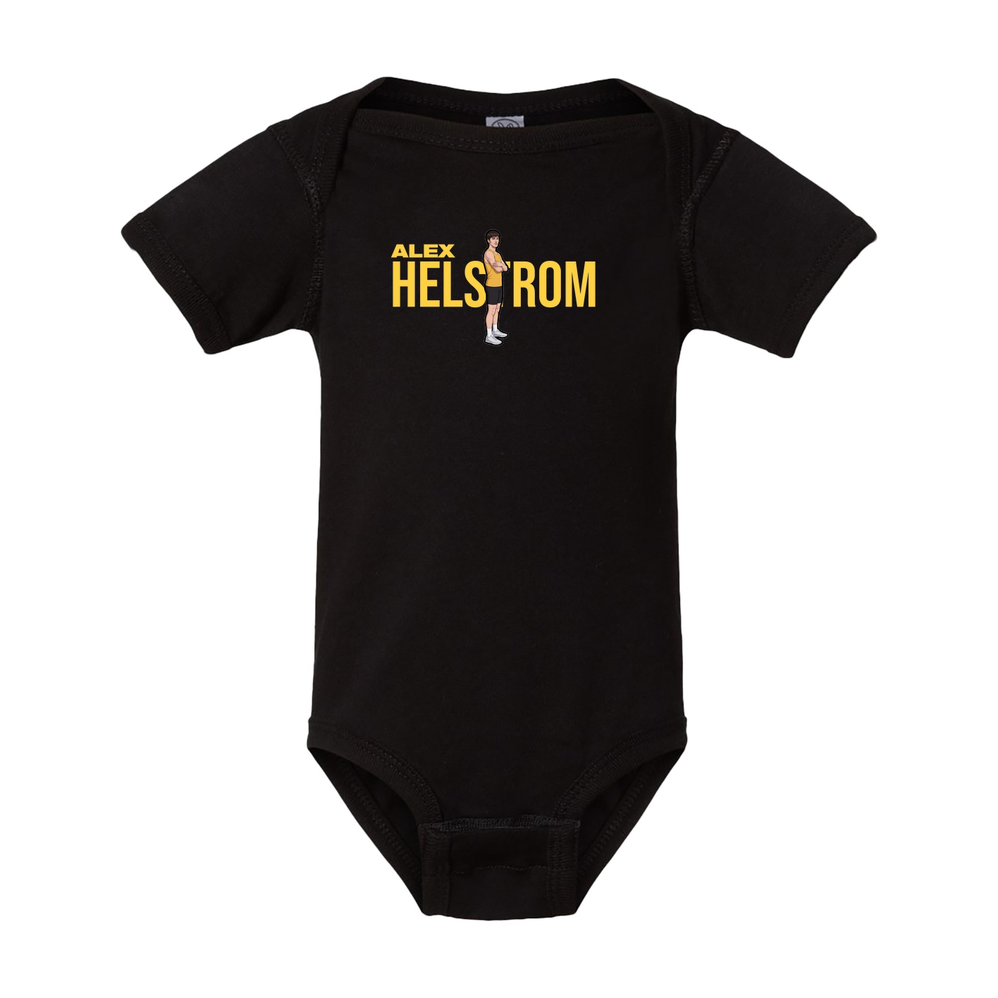 Baby Onesie — Player Name in Black