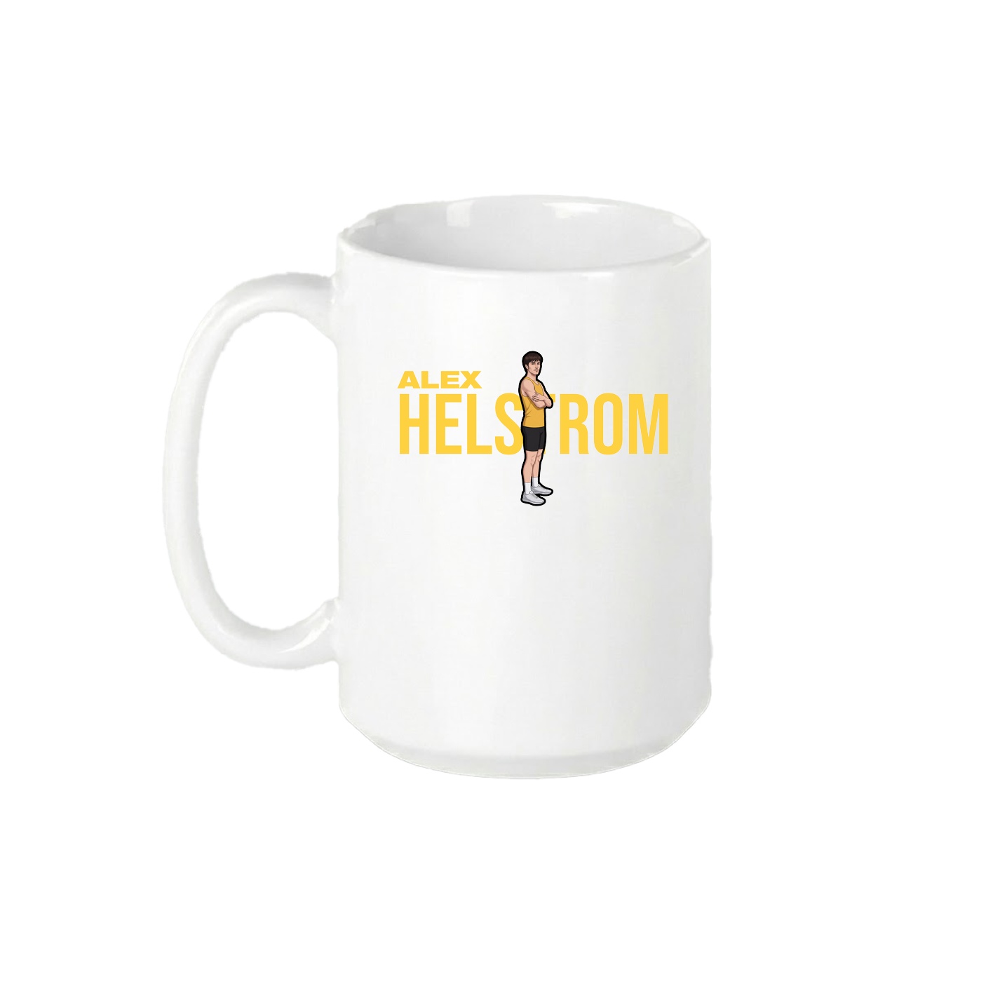 15oz Coffee Mug — Player Name in White
