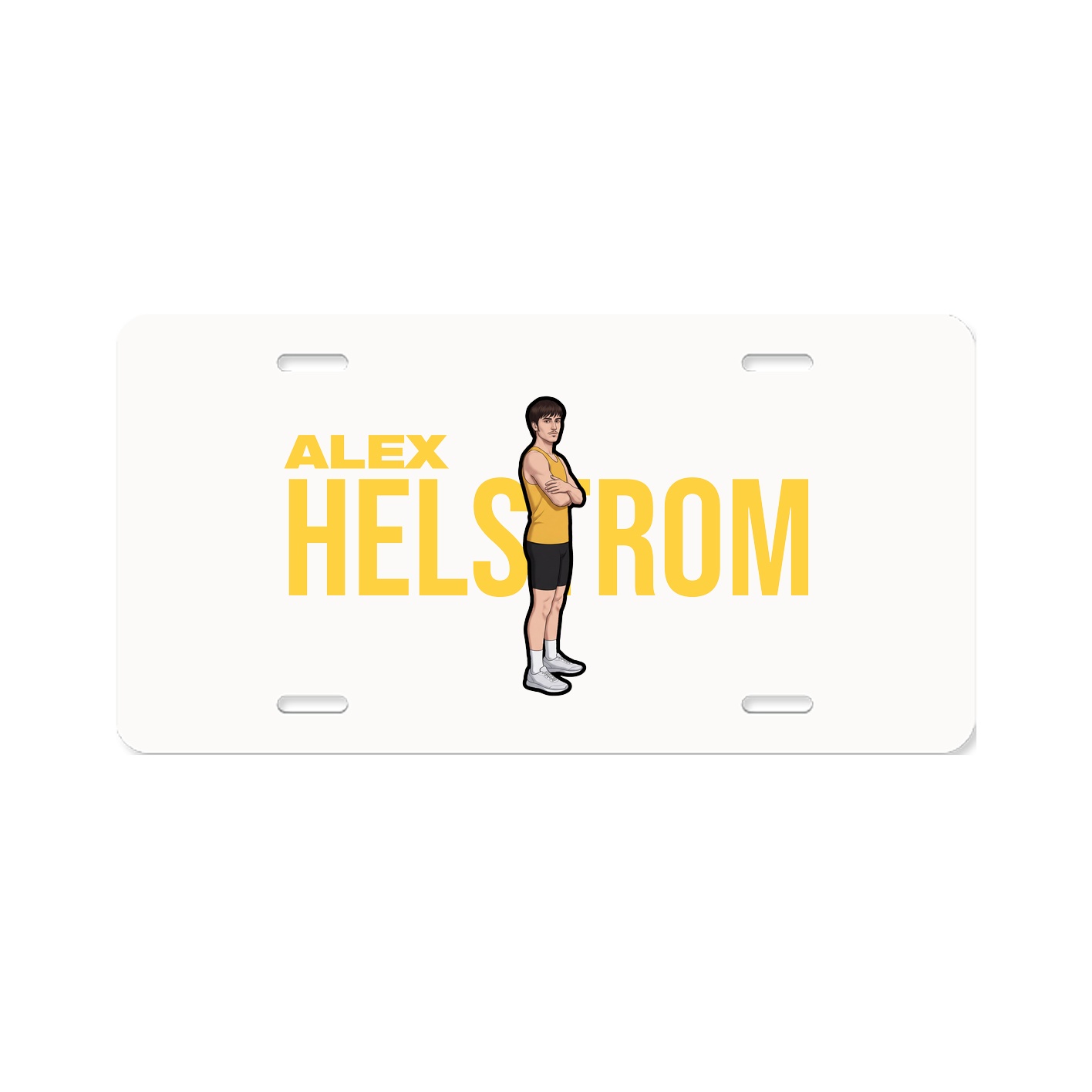 License Plate — Player Name in Classic