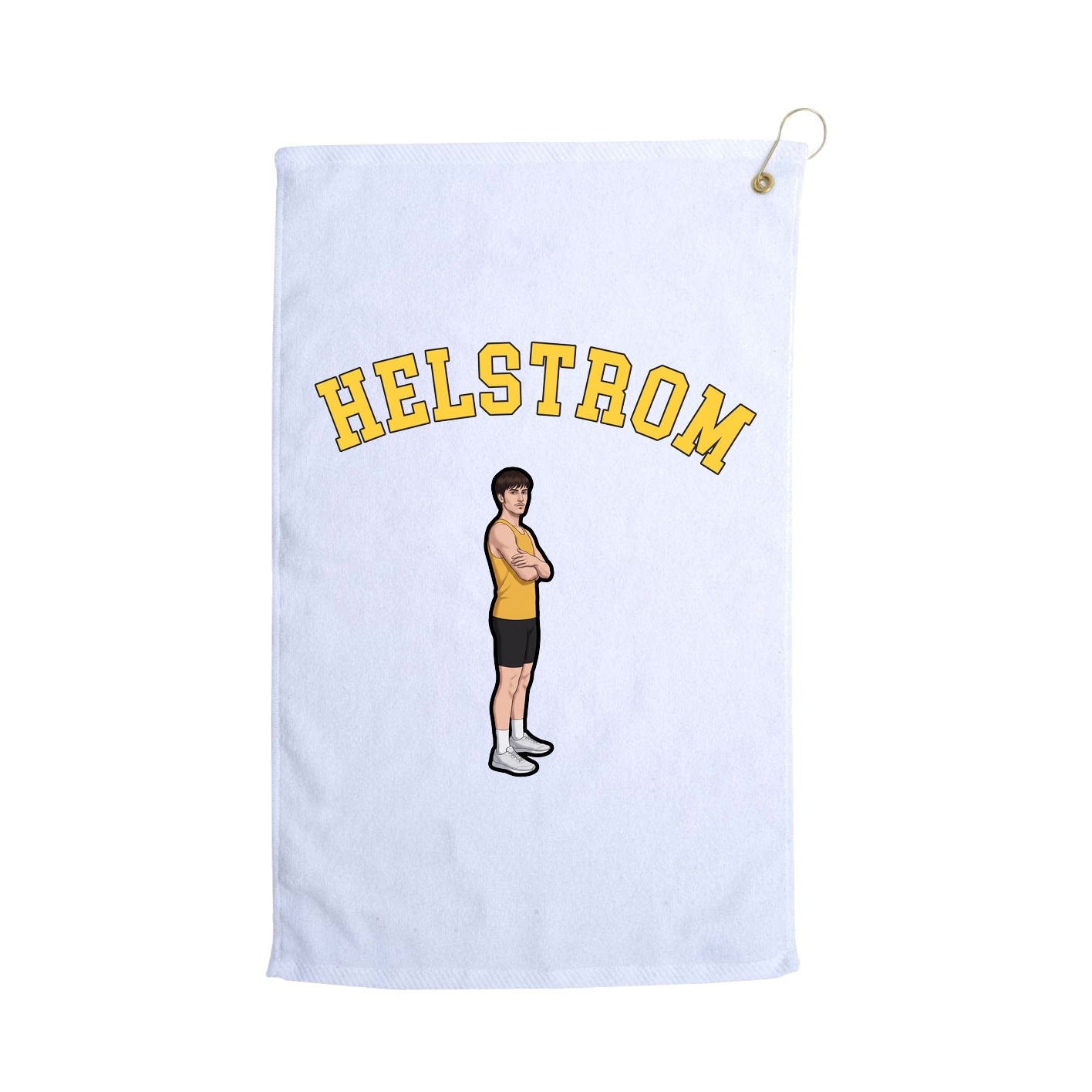 Golf Towel — Shirsey Arch in White