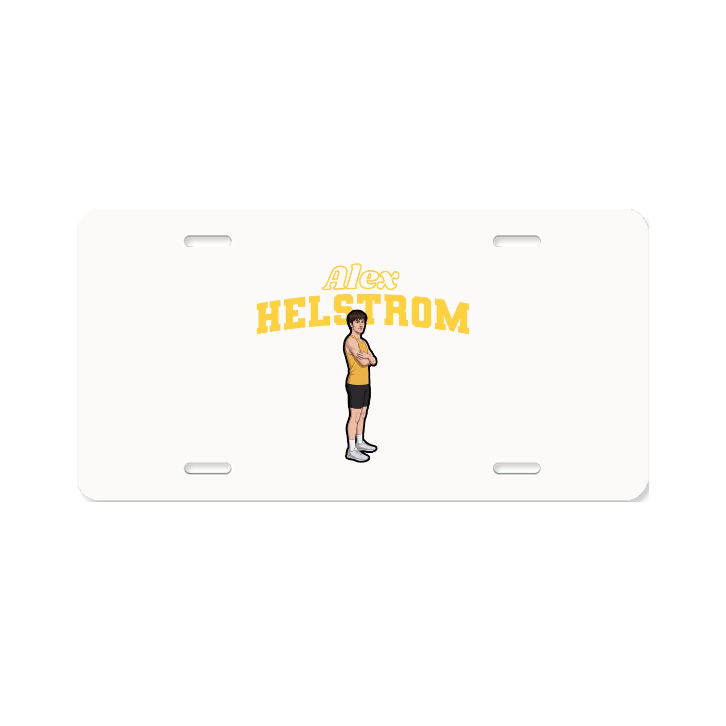 License Plate — Name Arch in Classic